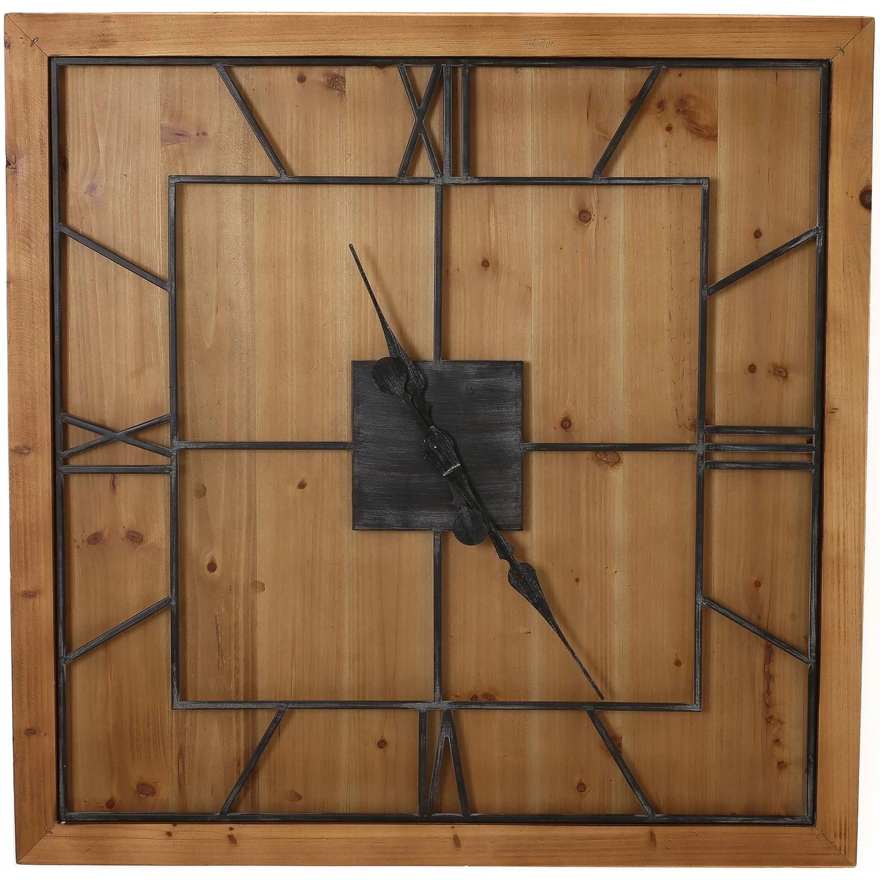 Williston Square Wooden Wall Clock - Clocks, photo 2 of 4