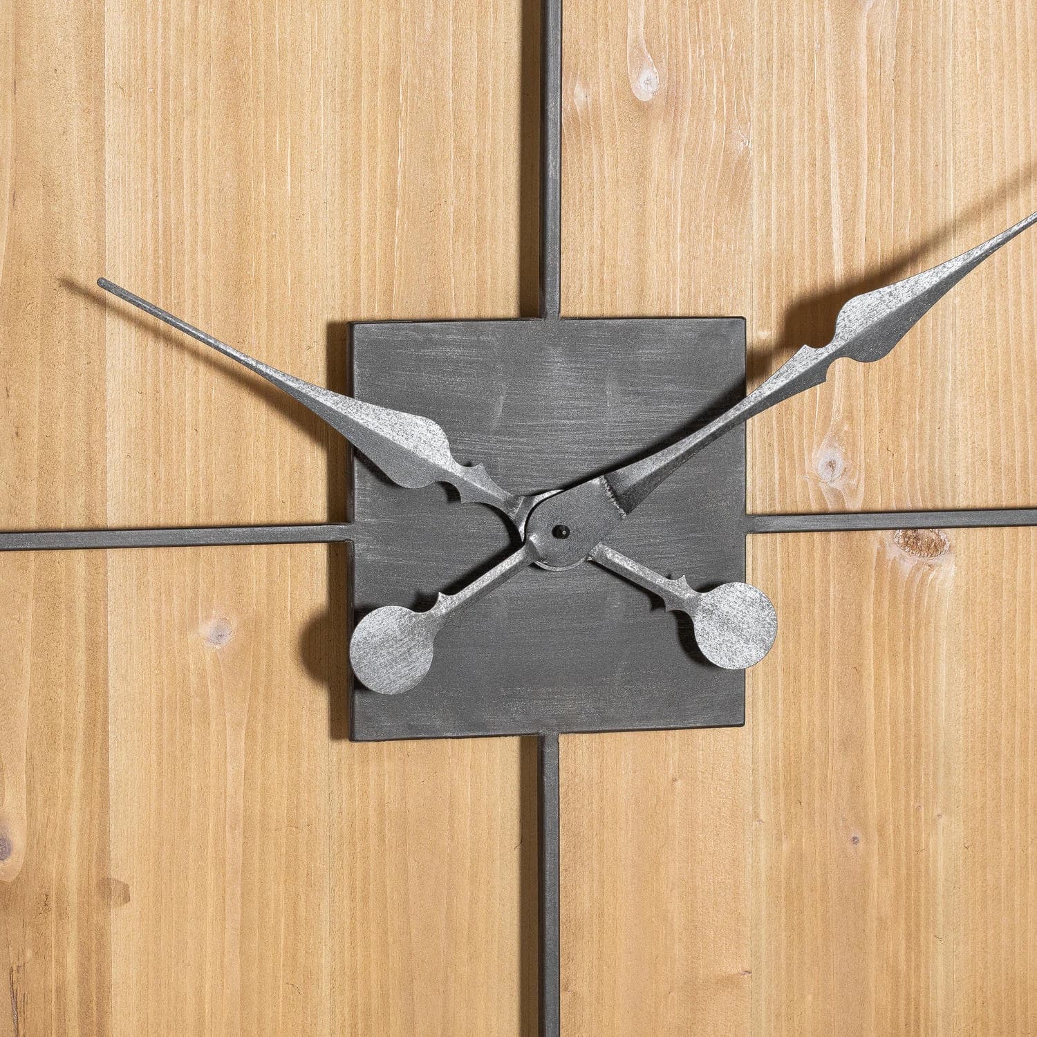 Williston Square Large Wooden Wall Clock - Clocks, photo 4 of 5