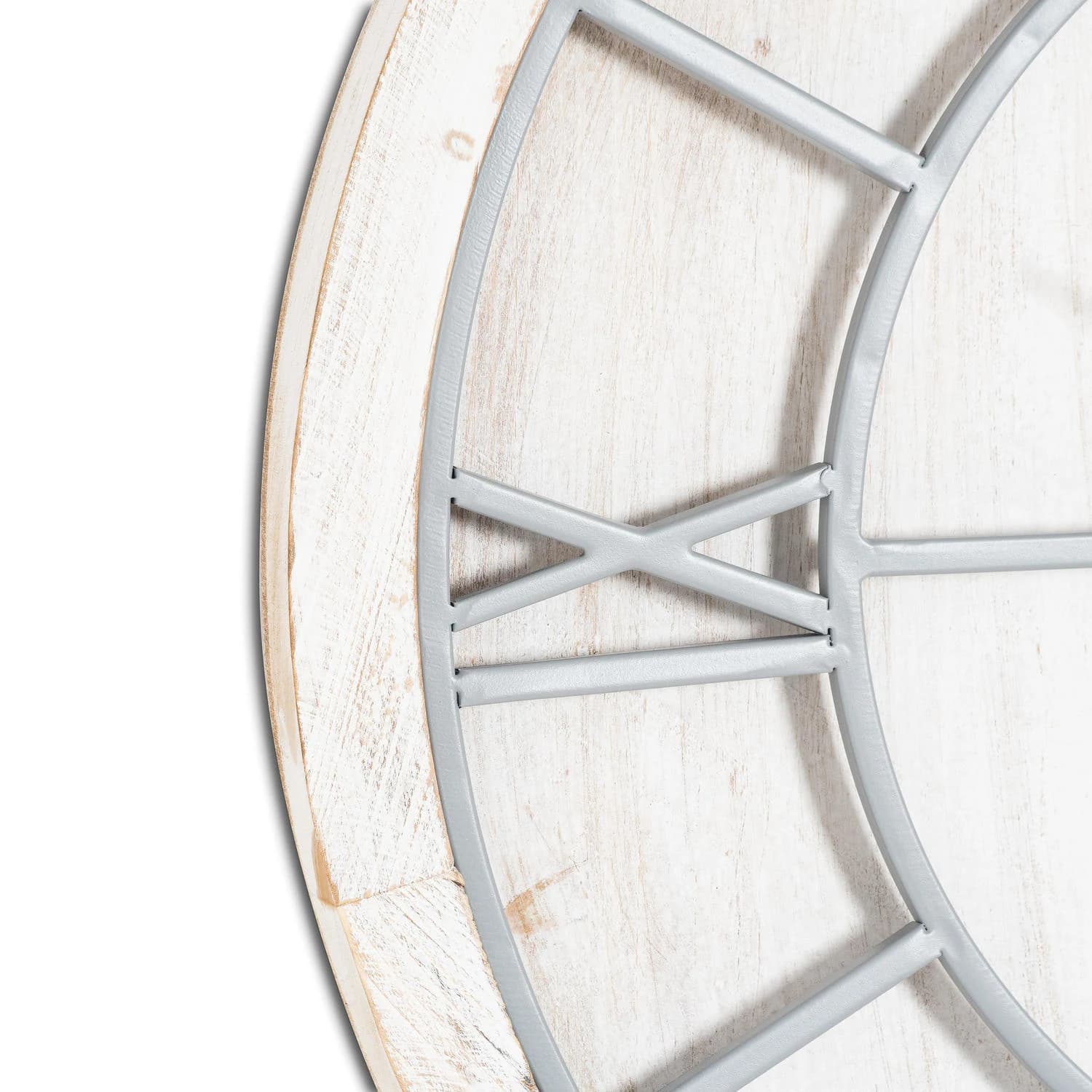 Williston White Wall Clock - Clocks, photo 3 of 5