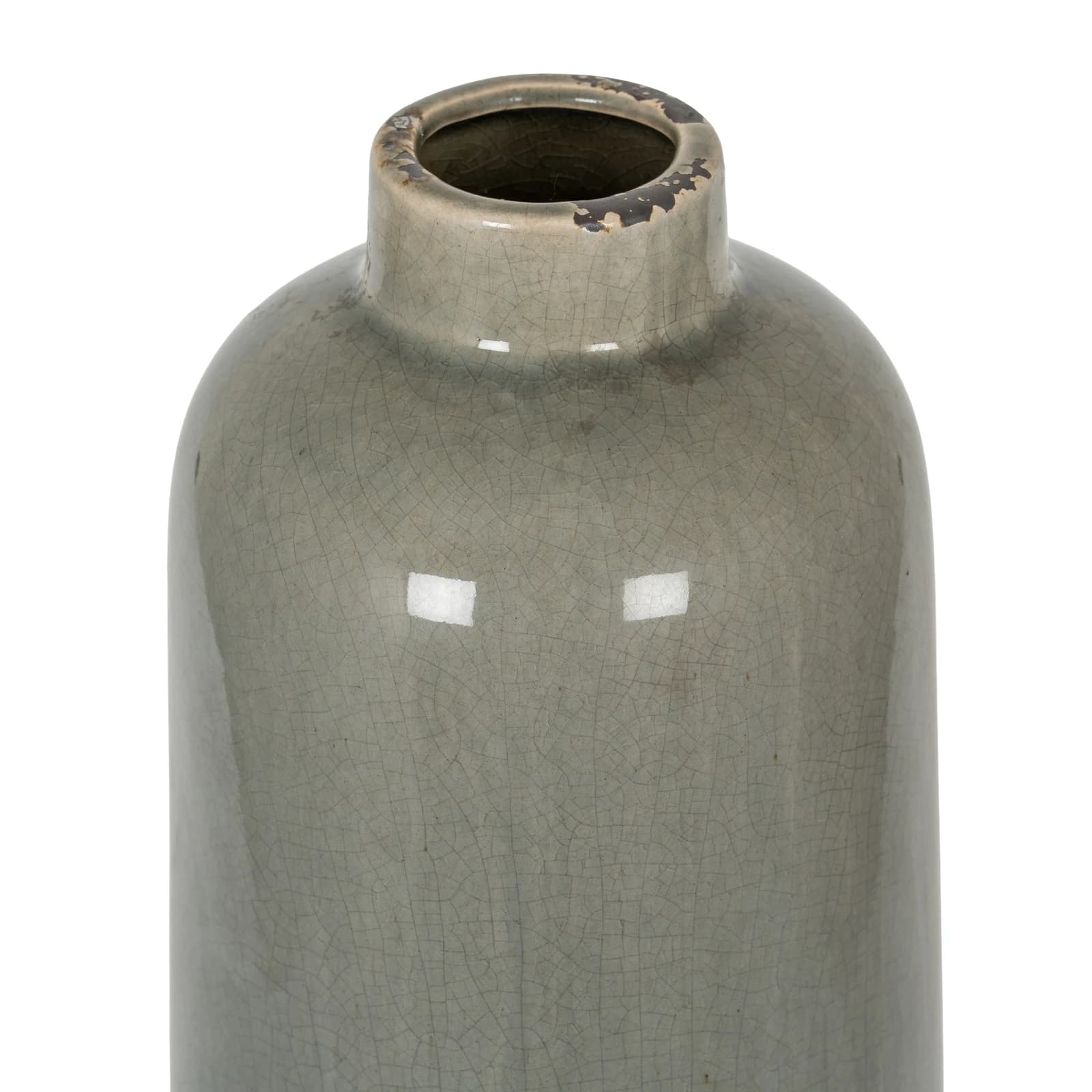 Garda Grey Glazed Raine Vase - Vases, photo 3 of 5