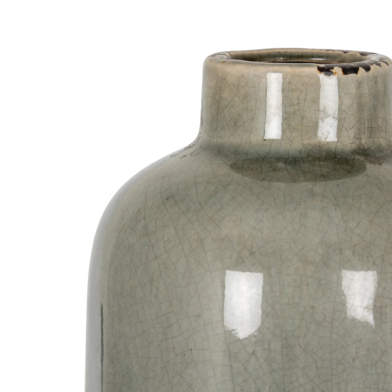Garda Grey Glazed Raine Vase - Vases, photo 4 of 5
