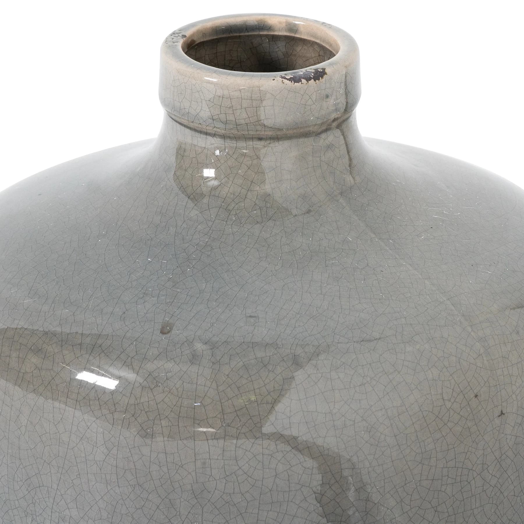 Garda Grey Glazed Chive Vase - Vases, photo 2 of 2