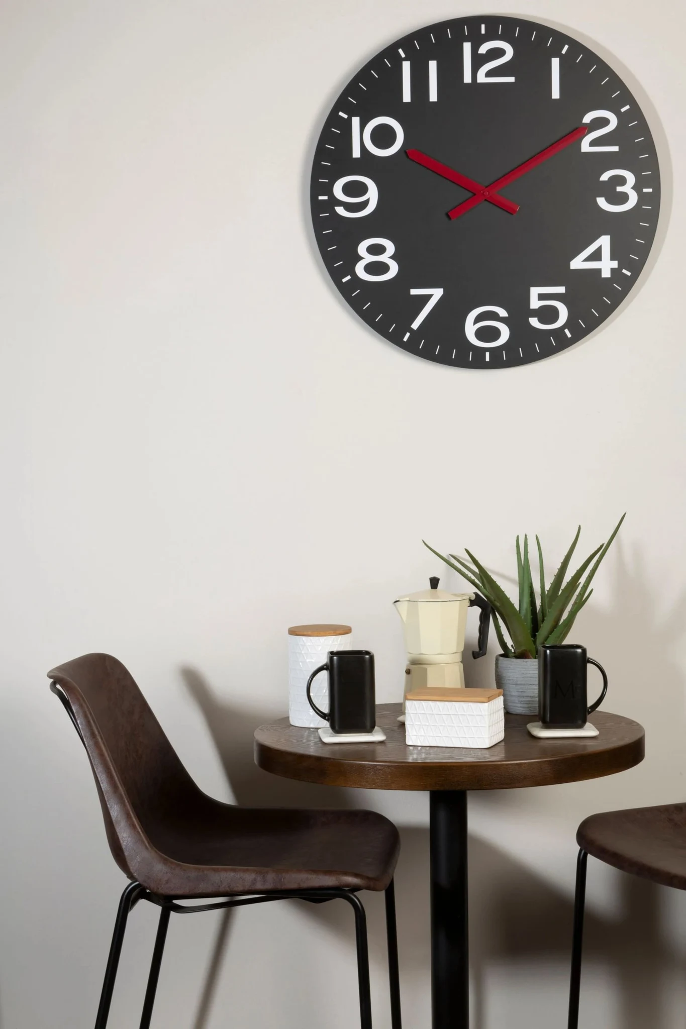 Rosston 58cm Dia Black Wall Clock - Decorative, photo 2 of 2