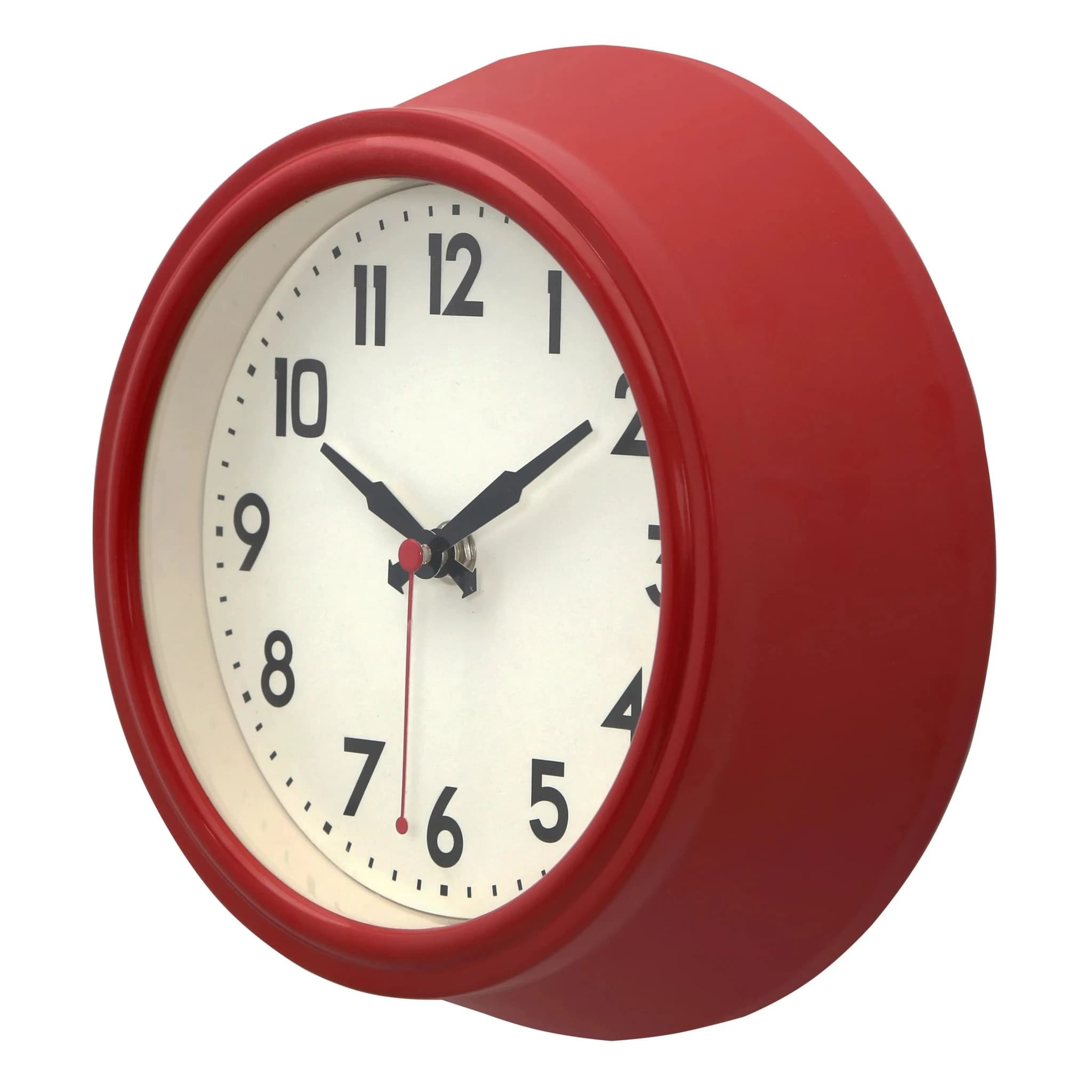 Maddox Red Metal Wall Clock - Decorative, photo 3 of 3