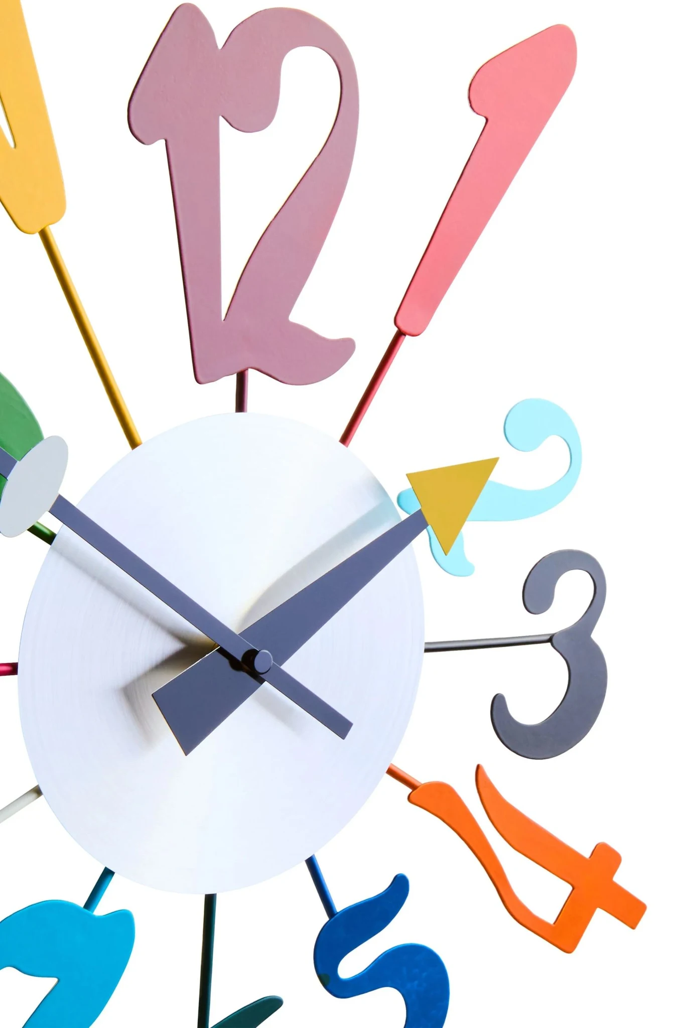 Franci Multi Colour Funky Numbers Wall Clock - Decorative, photo 4 of 4