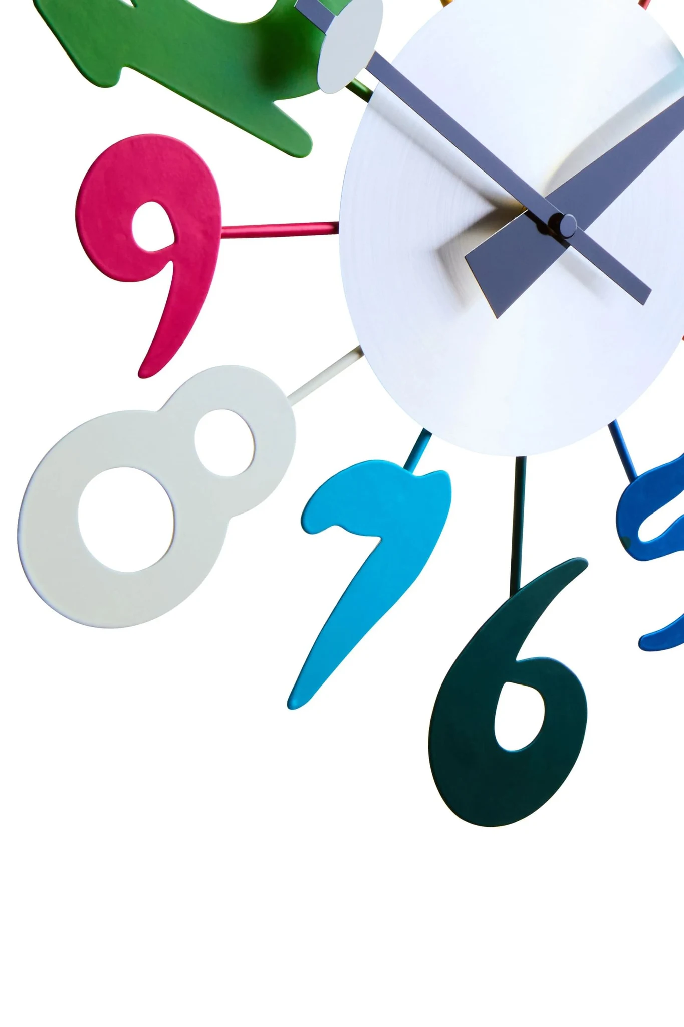Franci Multi Colour Funky Numbers Wall Clock - Decorative, photo 3 of 4
