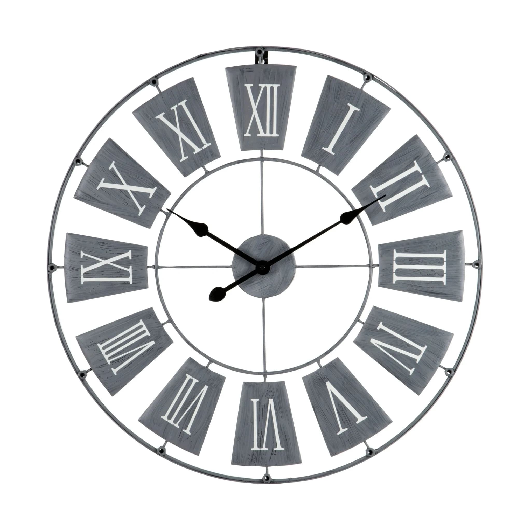 Vitus 70cm Dia Grey Metal Small Wall Clock - Decorative, photo 2 of 2