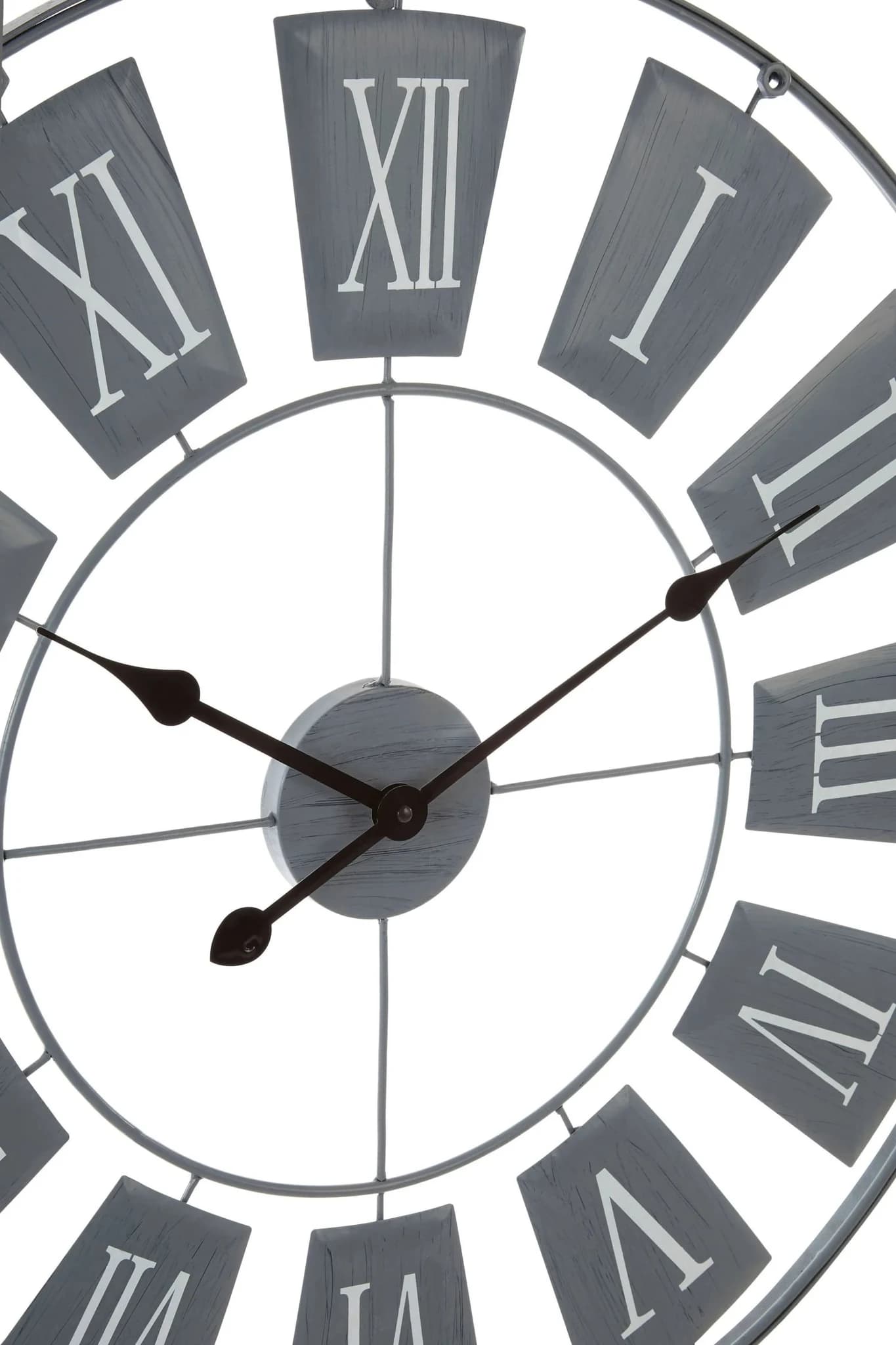 Vitus 90cm Dia Grey Metal Large Wall Clock - Decorative, photo 3 of 3
