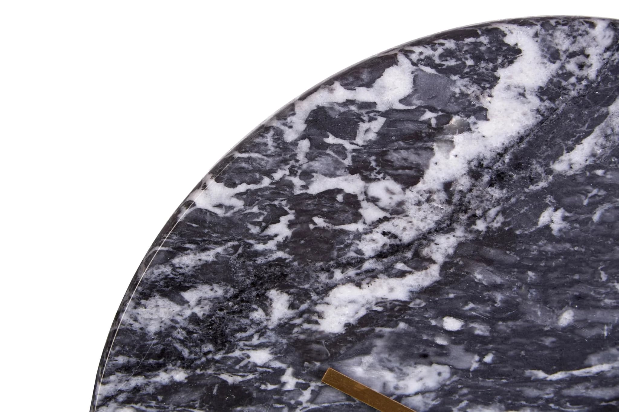 Lamonte 30cm Dia Black Marble Wall Clock - Decorative, photo 5 of 5