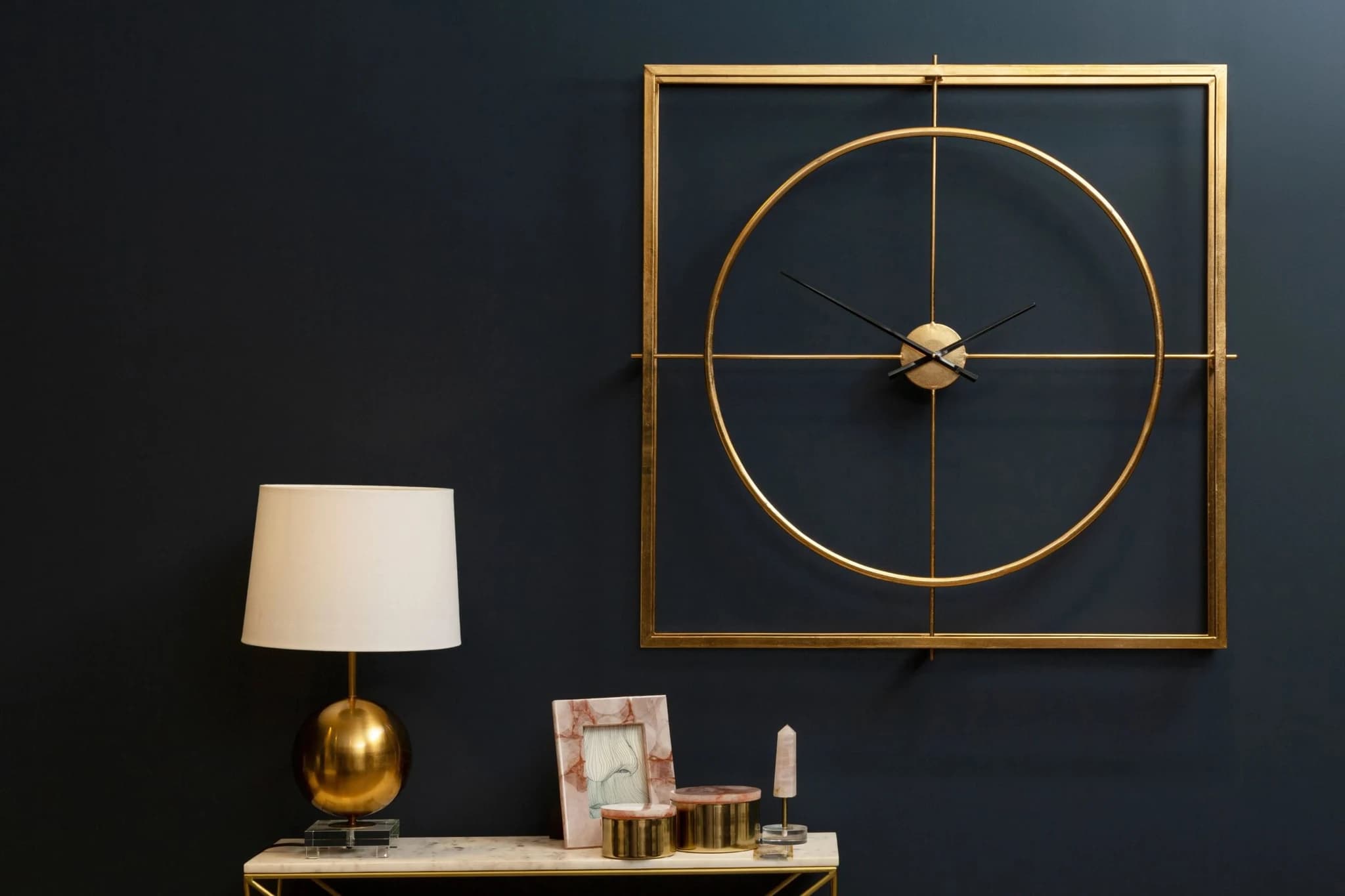Trinity 105cm Dia Metal Wall Clock - Decorative, photo 2 of 5