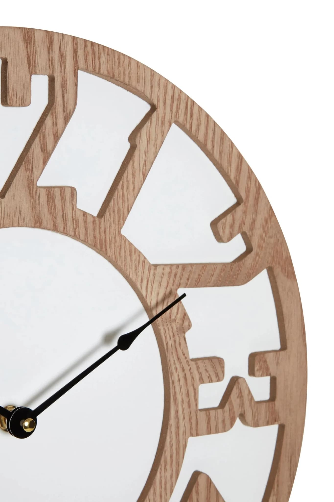 Vitus 40cm Dia Carved Wood Wall Clock - Decorative, photo 3 of 3