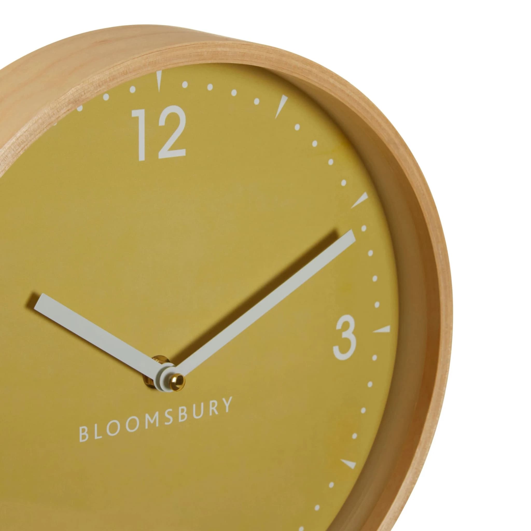 Vitus Small Yellow Wall Clock - Decorative, photo 3 of 3