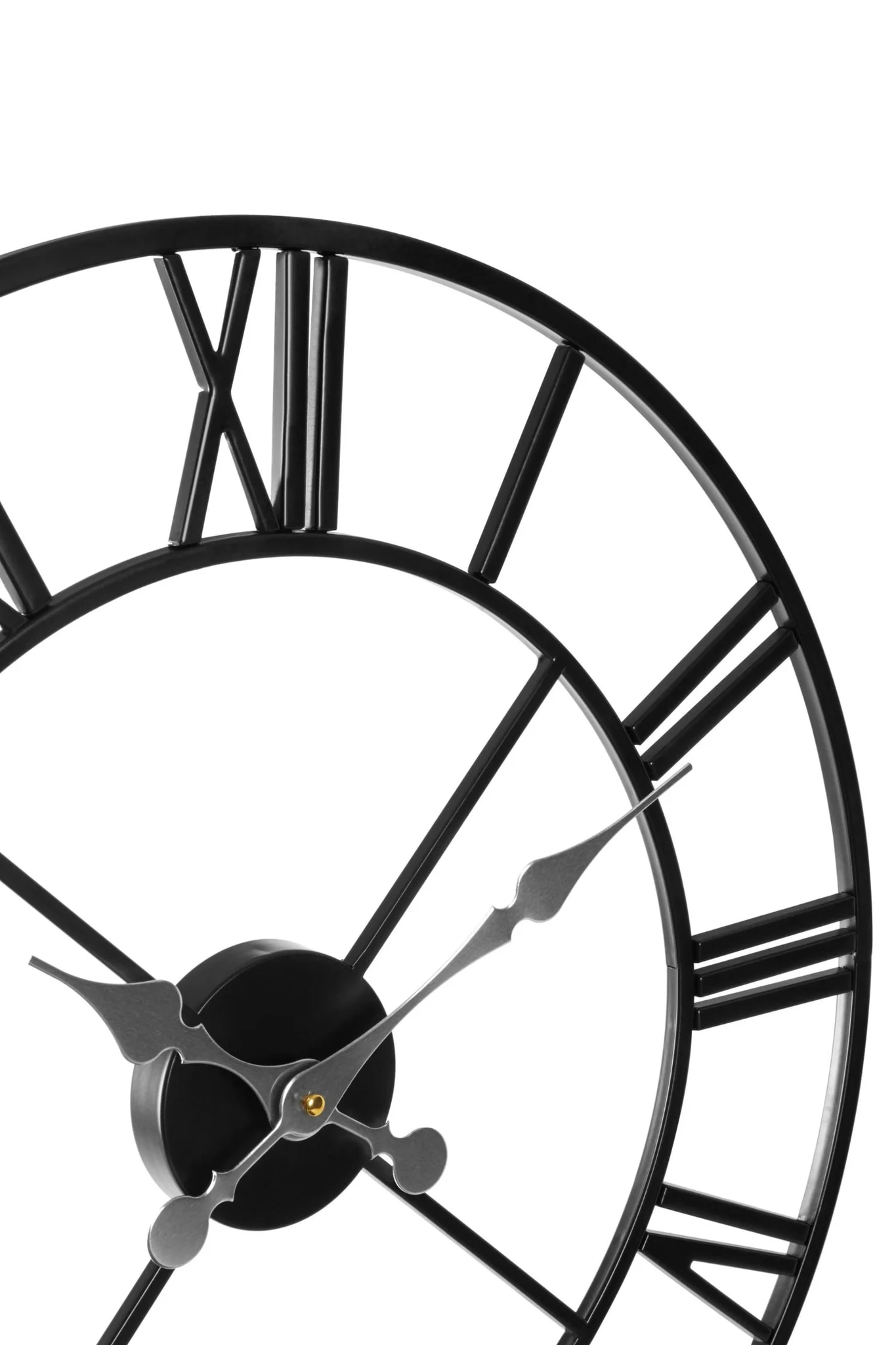 Vitus 56cm Dia Black Metal Wall Clock - Decorative, photo 3 of 3