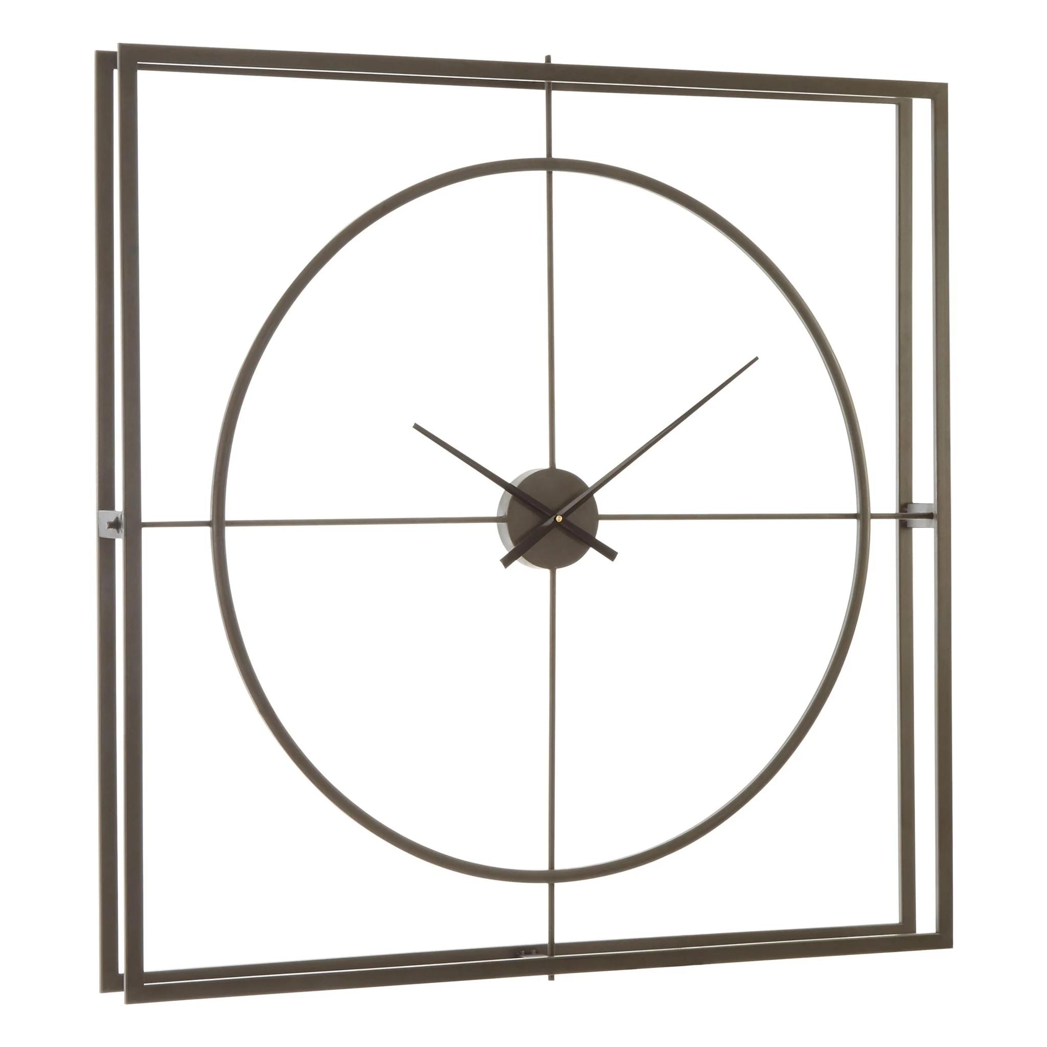 Trinity 105cm Dia Rust Finish Wall Clock - Decorative, photo 2 of 5