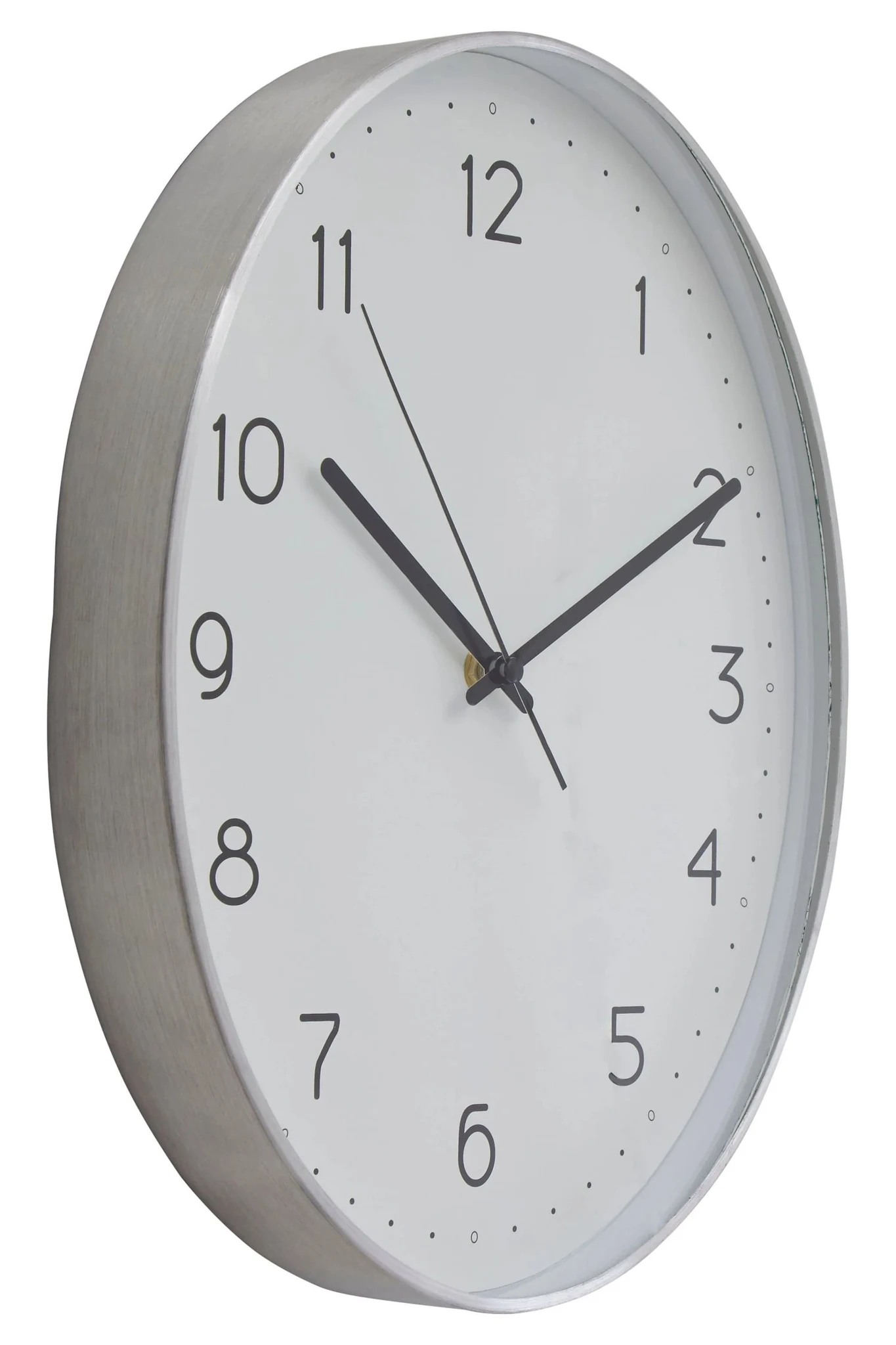 Elko Oval Wall Clock with Silver Finish - Decorative, photo 5 of 6