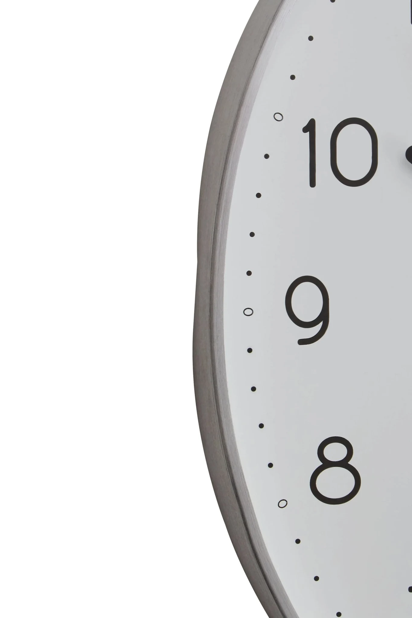 Elko Oval Wall Clock with Silver Finish - Decorative, photo 6 of 6