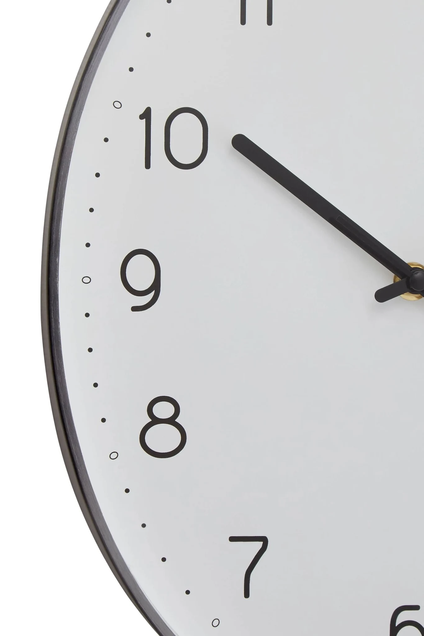 Elko Oval Wall Clock with Dark Grey Finish - Decorative, photo 5 of 5