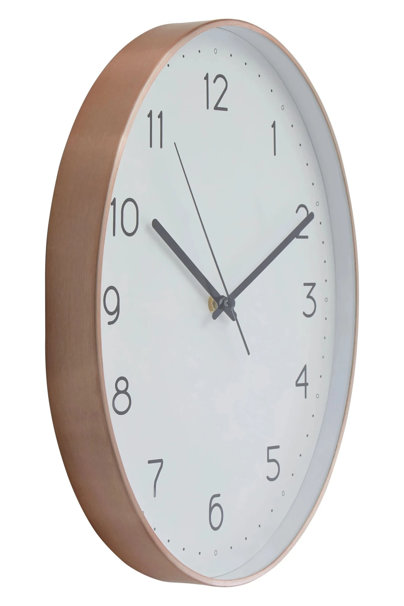 Elko Oval Wall Clock with Copper Finish - Decorative, photo 2 of 3