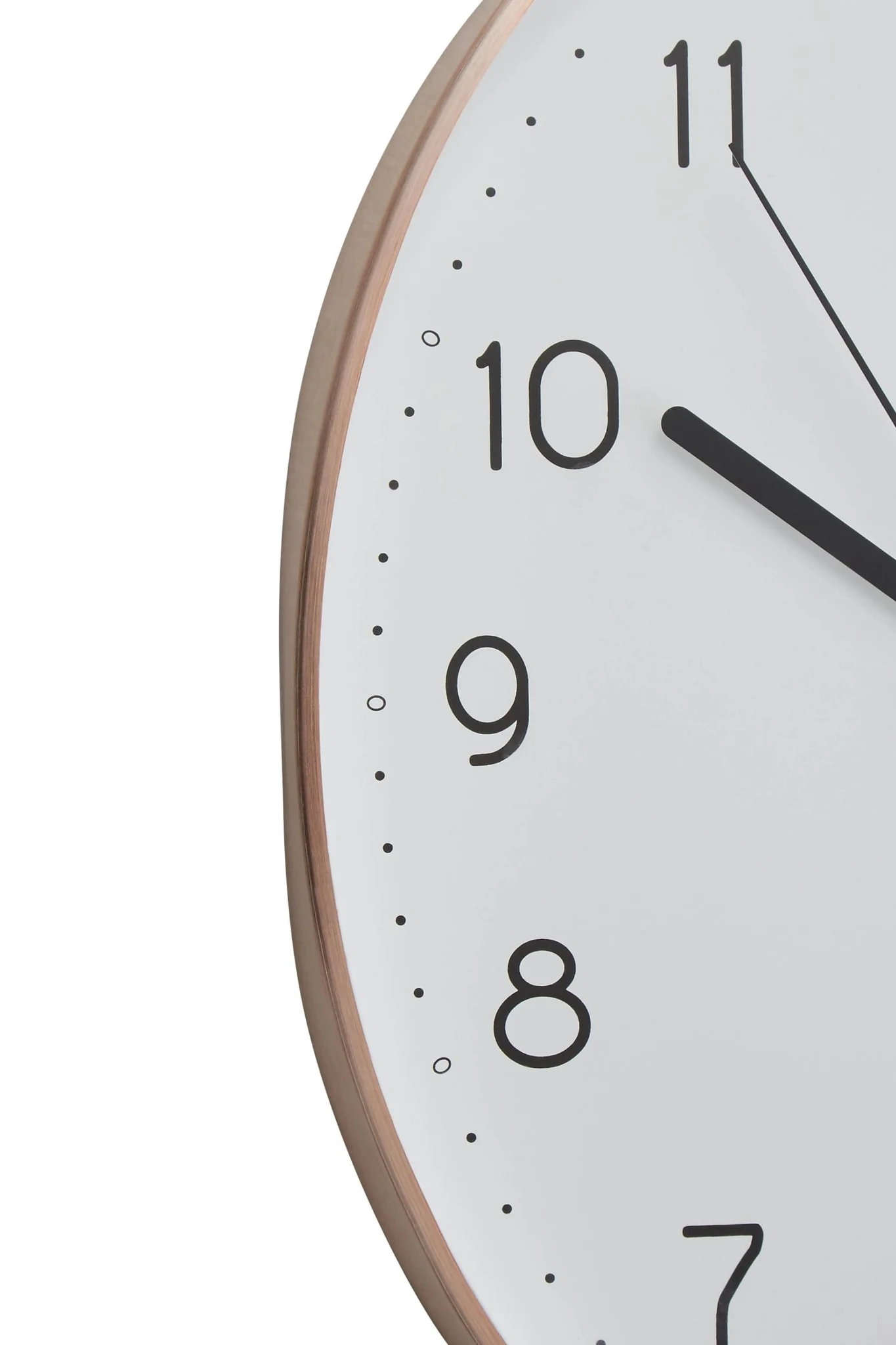 Elko Oval Wall Clock with Copper Finish - Decorative, photo 3 of 3