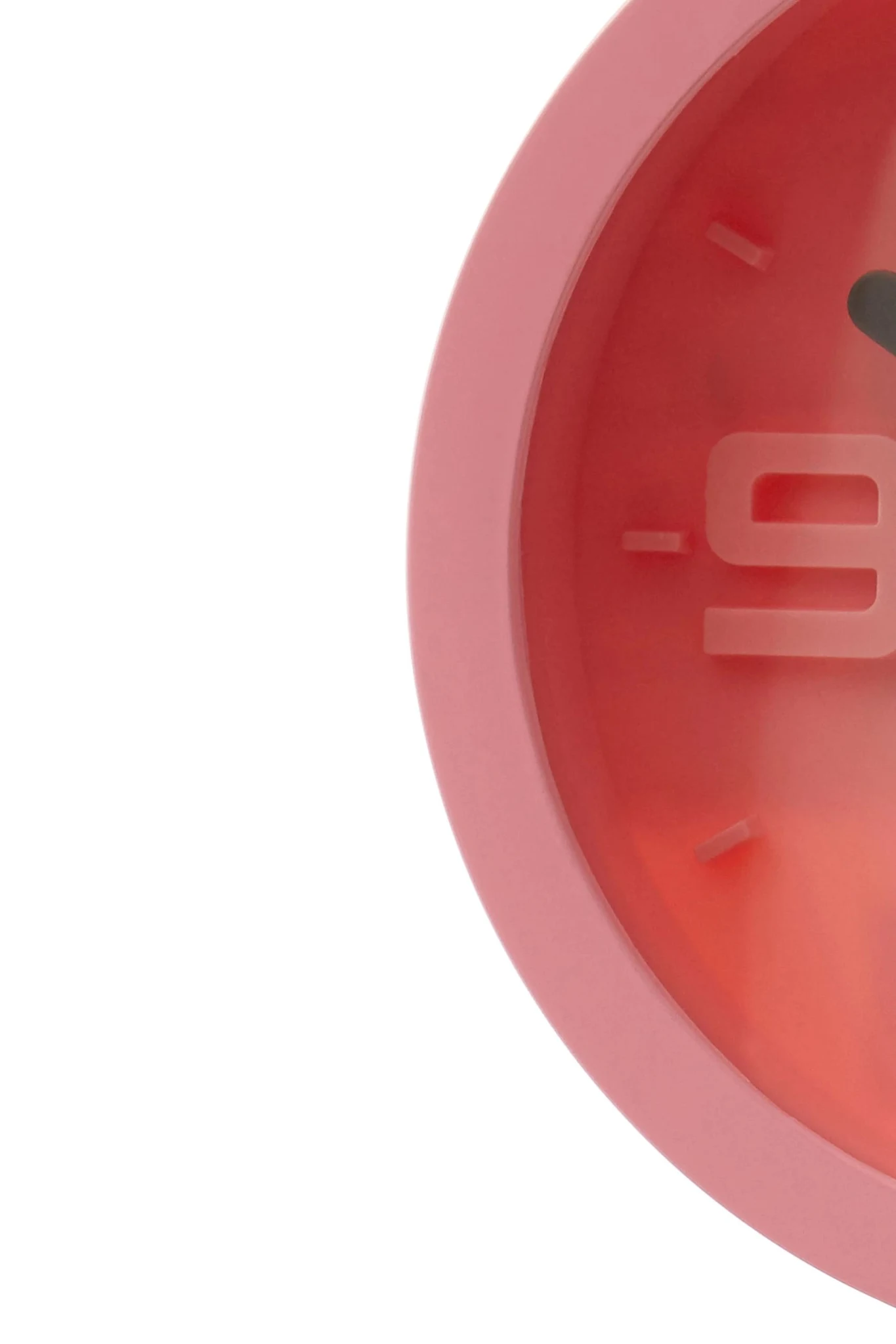Elko 16cm Dia Pink Finish Embossed Effect Wall Clock - Decorative, photo 3 of 3