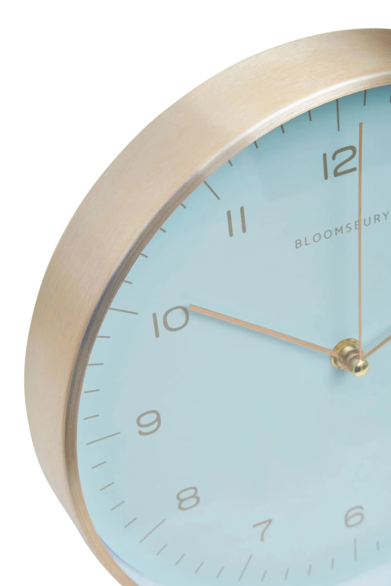 Elko 25cm Dia Gold and Mint Green Finish Wall Clock - Decorative, photo 8 of 8