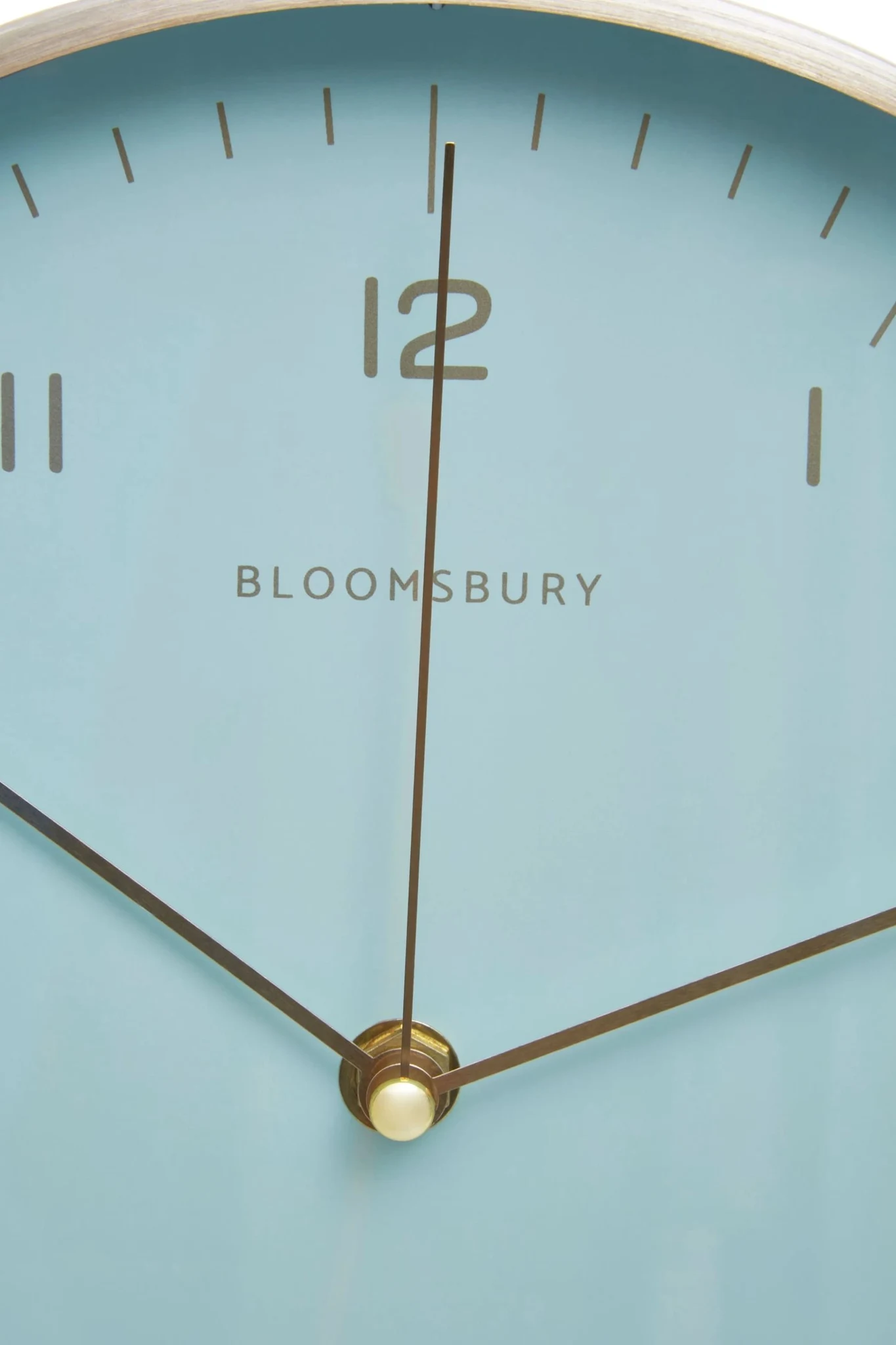 Elko 25cm Dia Gold and Mint Green Finish Wall Clock - Decorative, photo 6 of 8