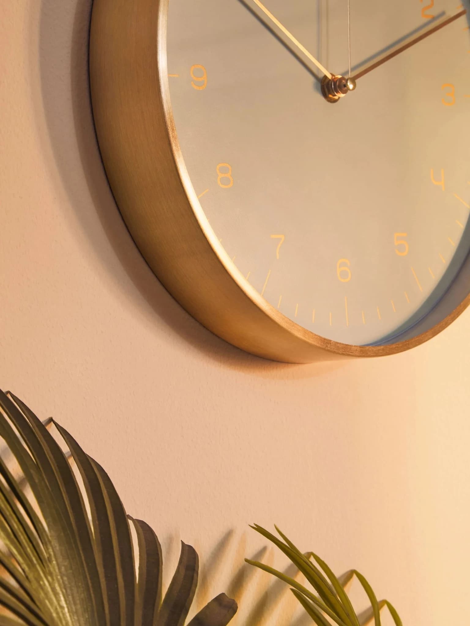 Elko 25cm Dia Gold and Mint Green Finish Wall Clock - Decorative, photo 2 of 8