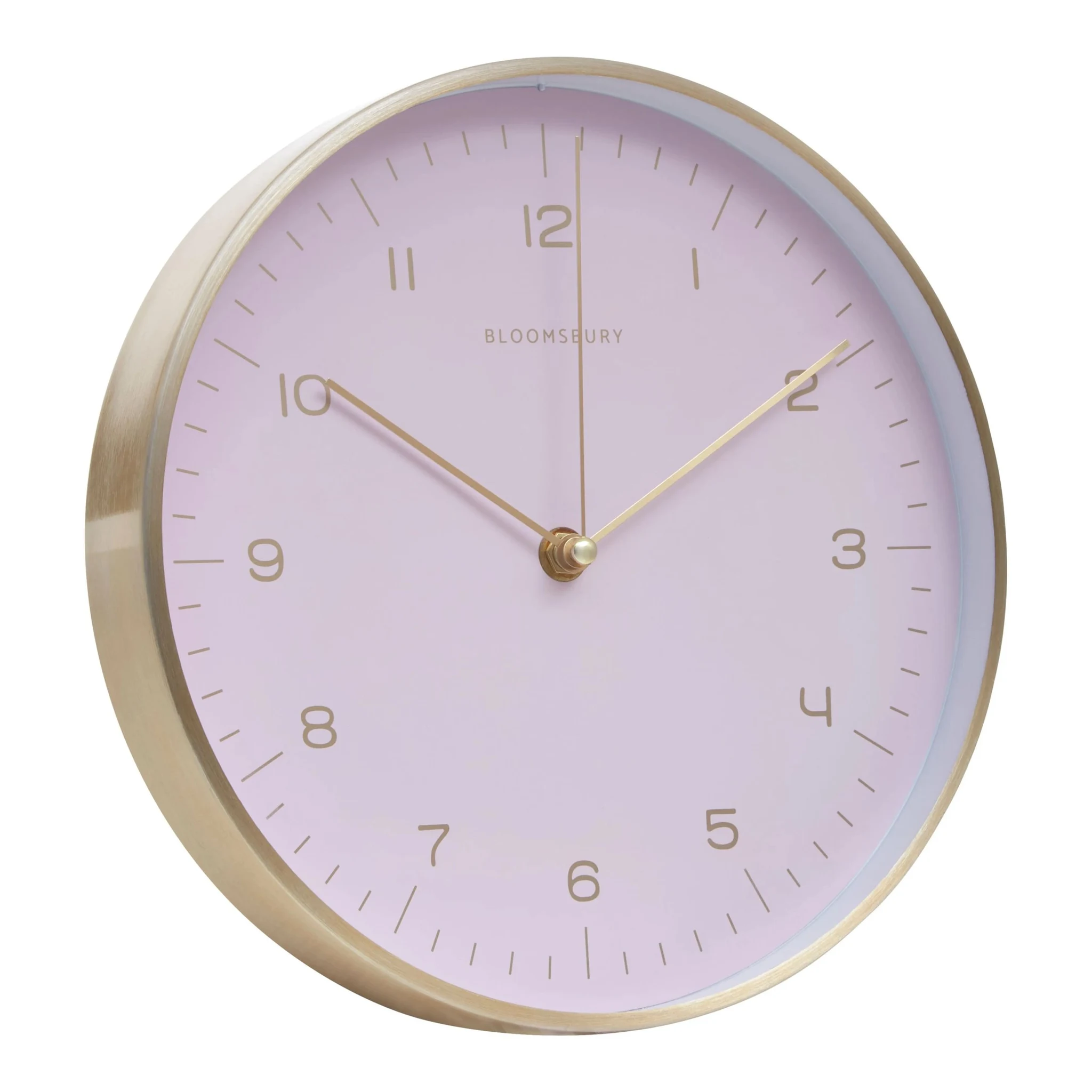 Elko 25cm Dia Gold and Pink Finish Wall Clock - Decorative, photo 4 of 8