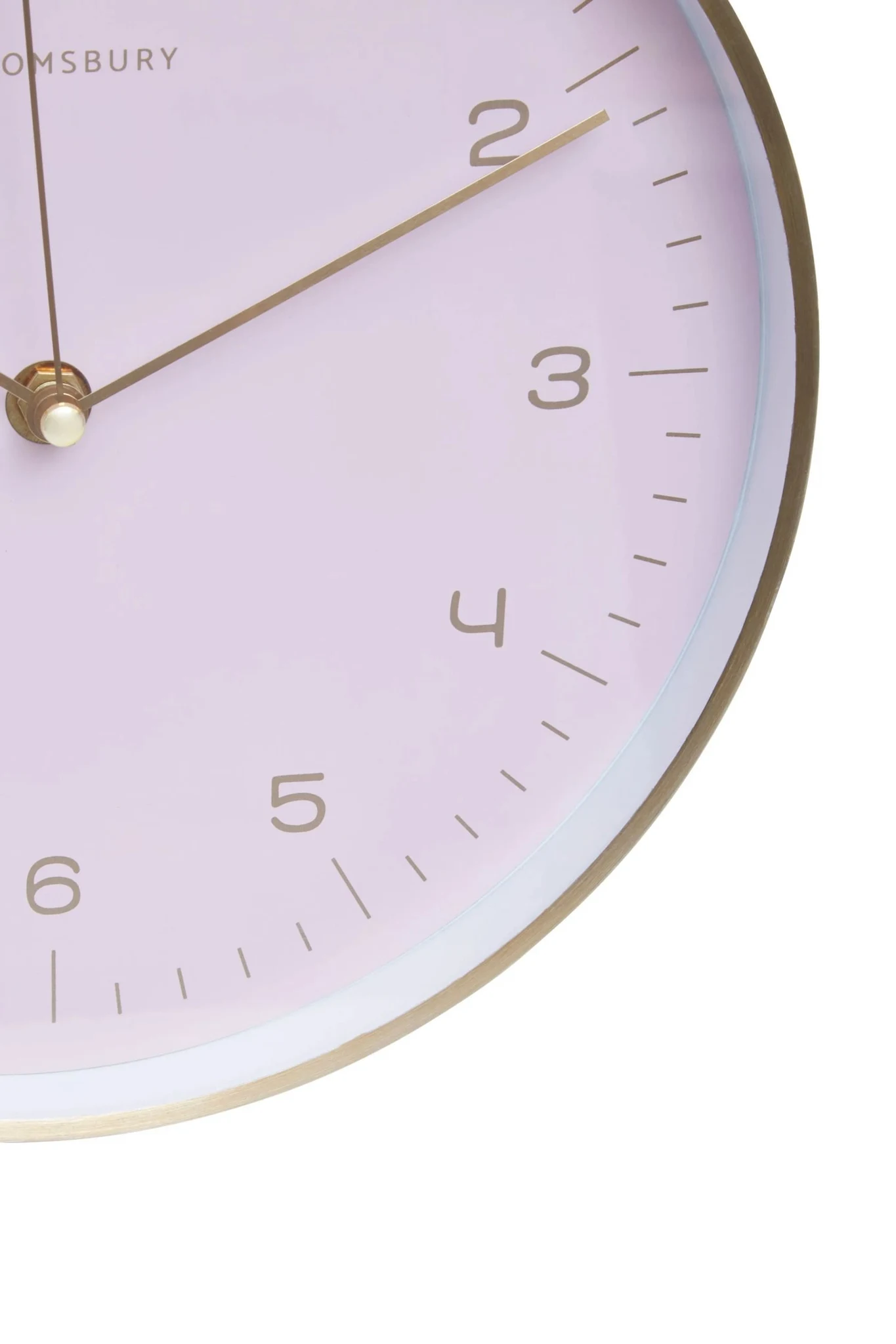 Elko 25cm Dia Gold and Pink Finish Wall Clock - Decorative, photo 7 of 8