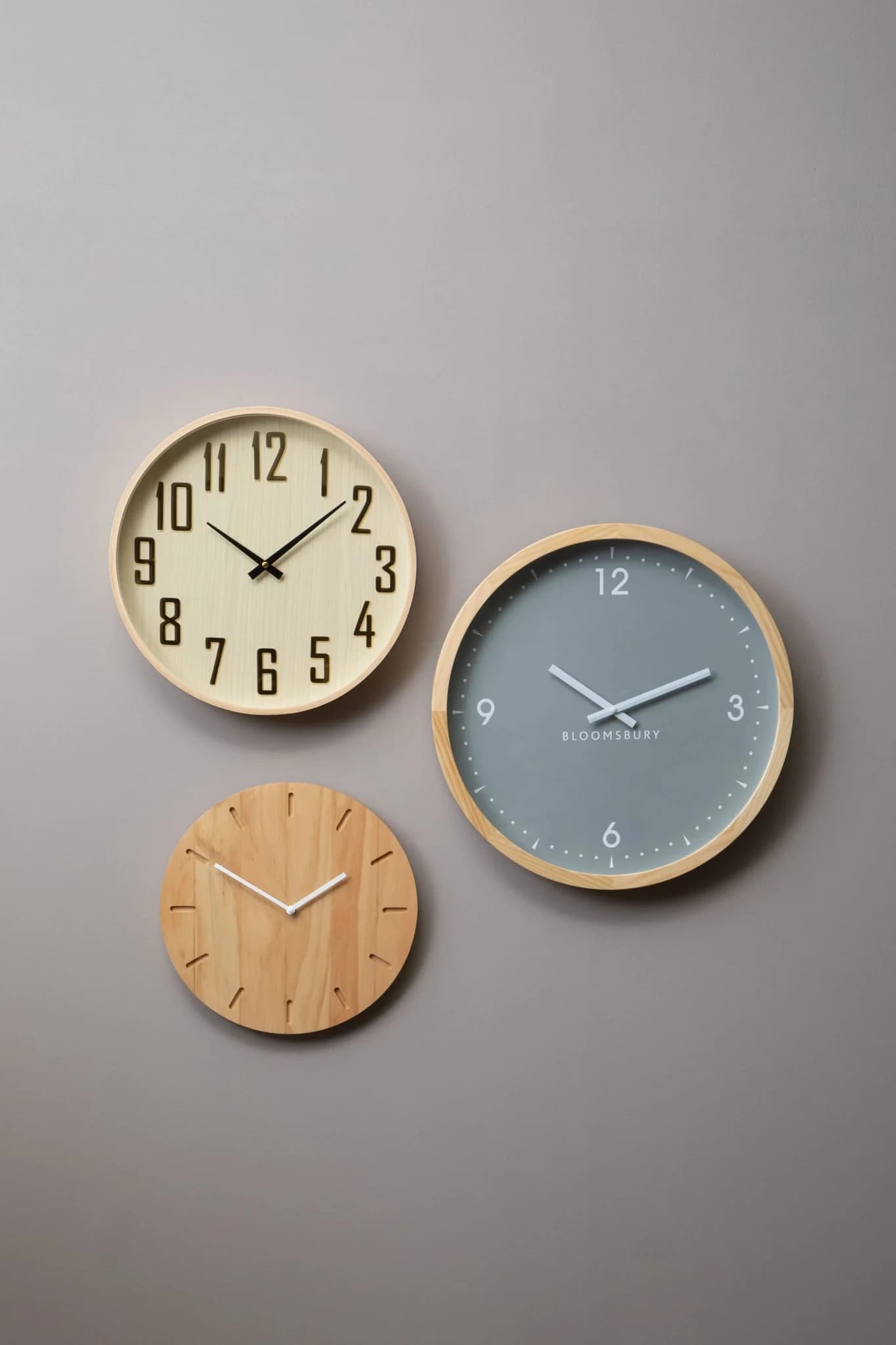 Vitus 50cm Dia Grey Wall Clock - Decorative, photo 4 of 8
