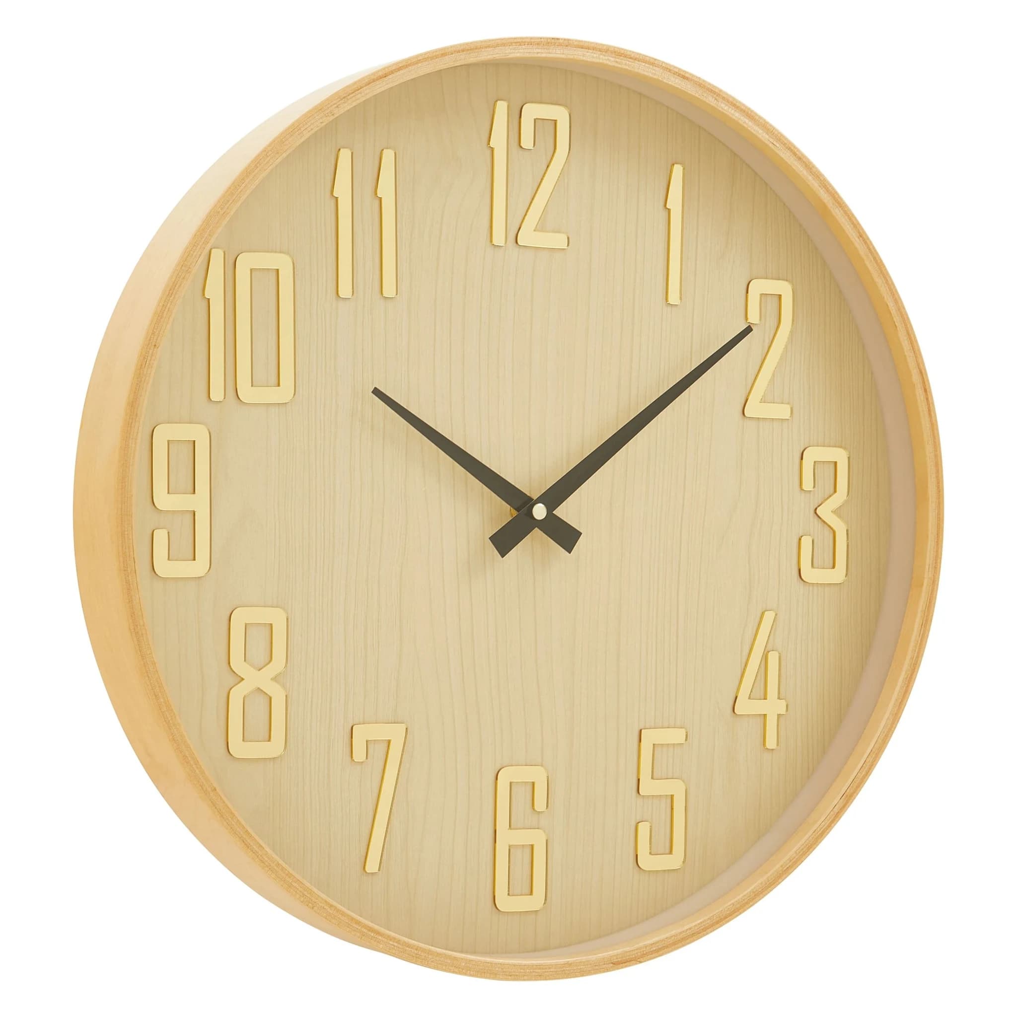 Vitus 40cm Dia Natural Wall Clock - Decorative, photo 6 of 8