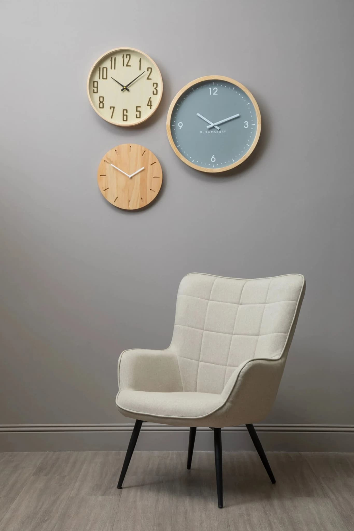Vitus 40cm Dia Natural Wall Clock - Decorative, photo 5 of 8