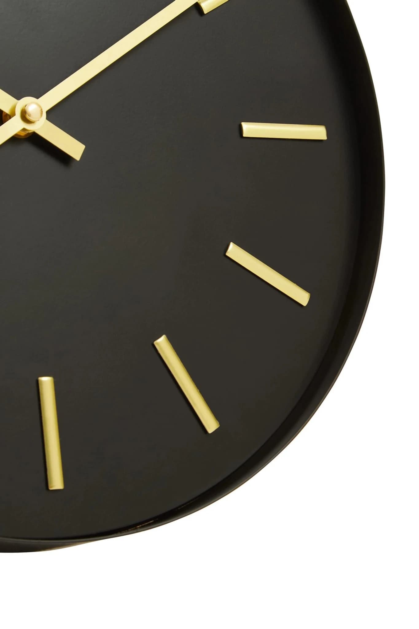 Vitus 30.5cm Dia Black and Gold Wall Clock - Decorative, photo 6 of 7