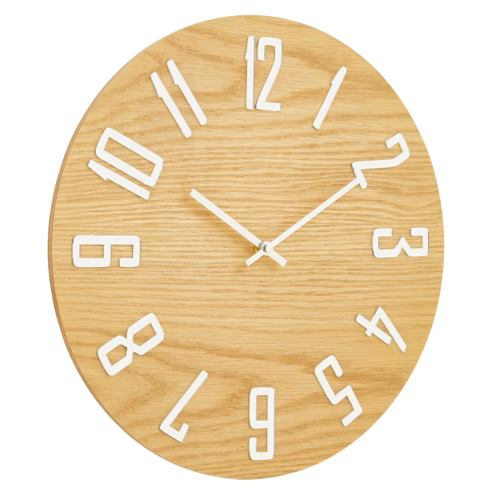 Vitus 40cm Dia Natural Wood Effect Wall Clock - Decorative, photo 3 of 6
