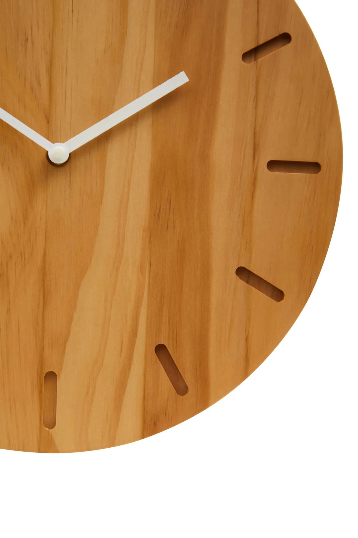 Vitus 35cm Dia Natural Finish Oak Wood Wall Clock - Decorative, photo 8 of 8