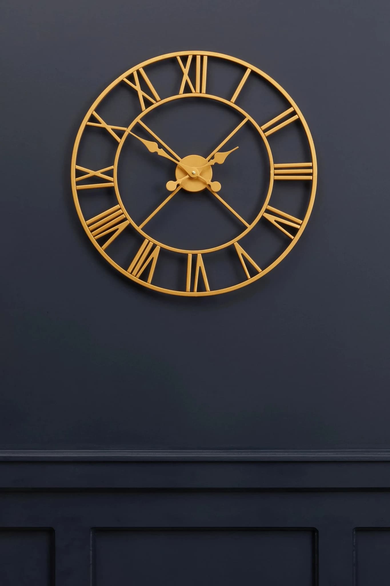 Vitus 56cm Dia Gold Finish Wall Clock - Decorative, photo 4 of 8