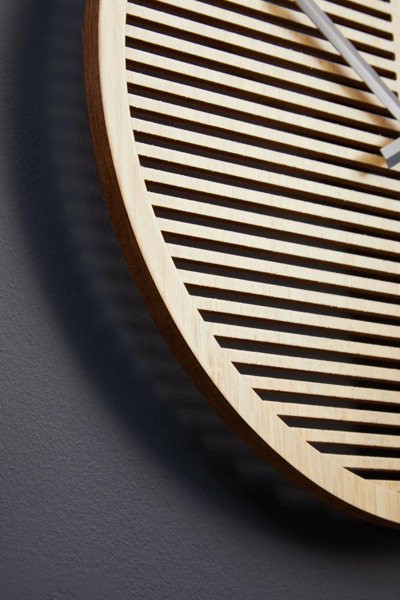 Vitus 40cm Dia Small Wooden Effect Wall Clock - Decorative, photo 3 of 8