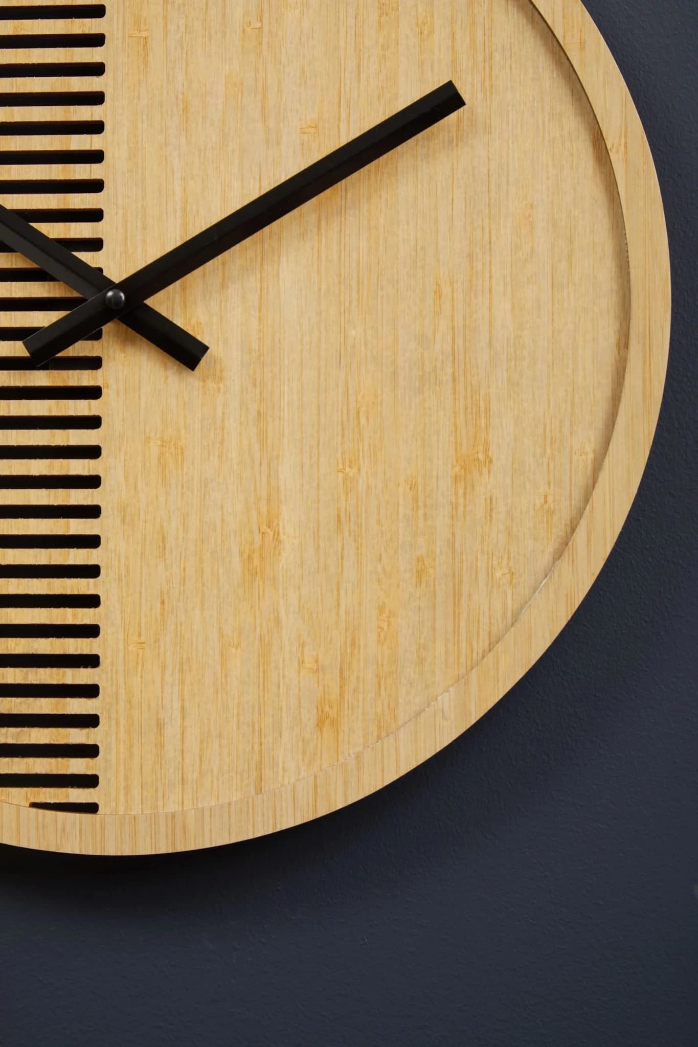 Vitus 40cm Dia Small Wooden Effect Wall Clock - Decorative, photo 2 of 8