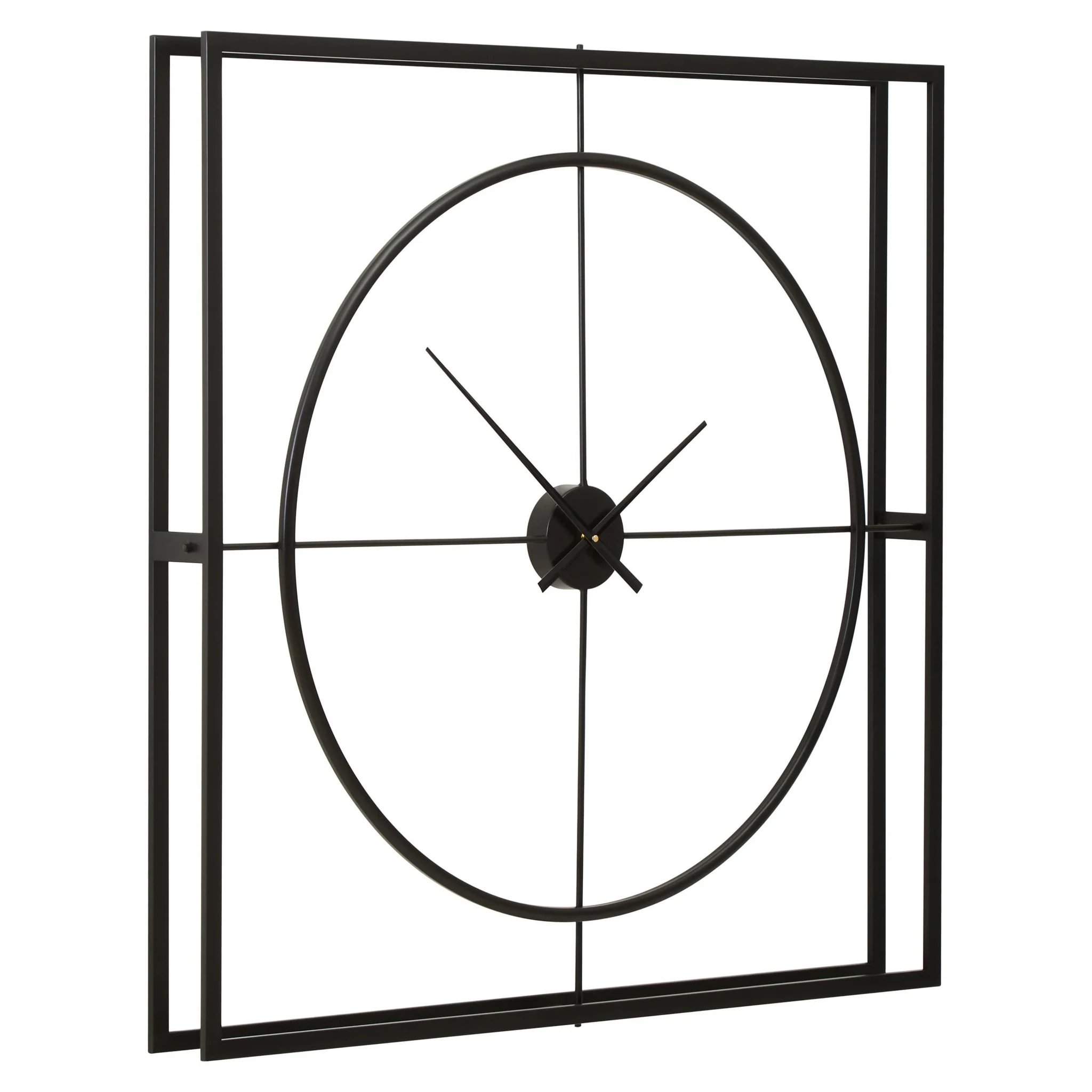 Trinity 105cm Dia Black Finish Wall Clock - Decorative, photo 2 of 5
