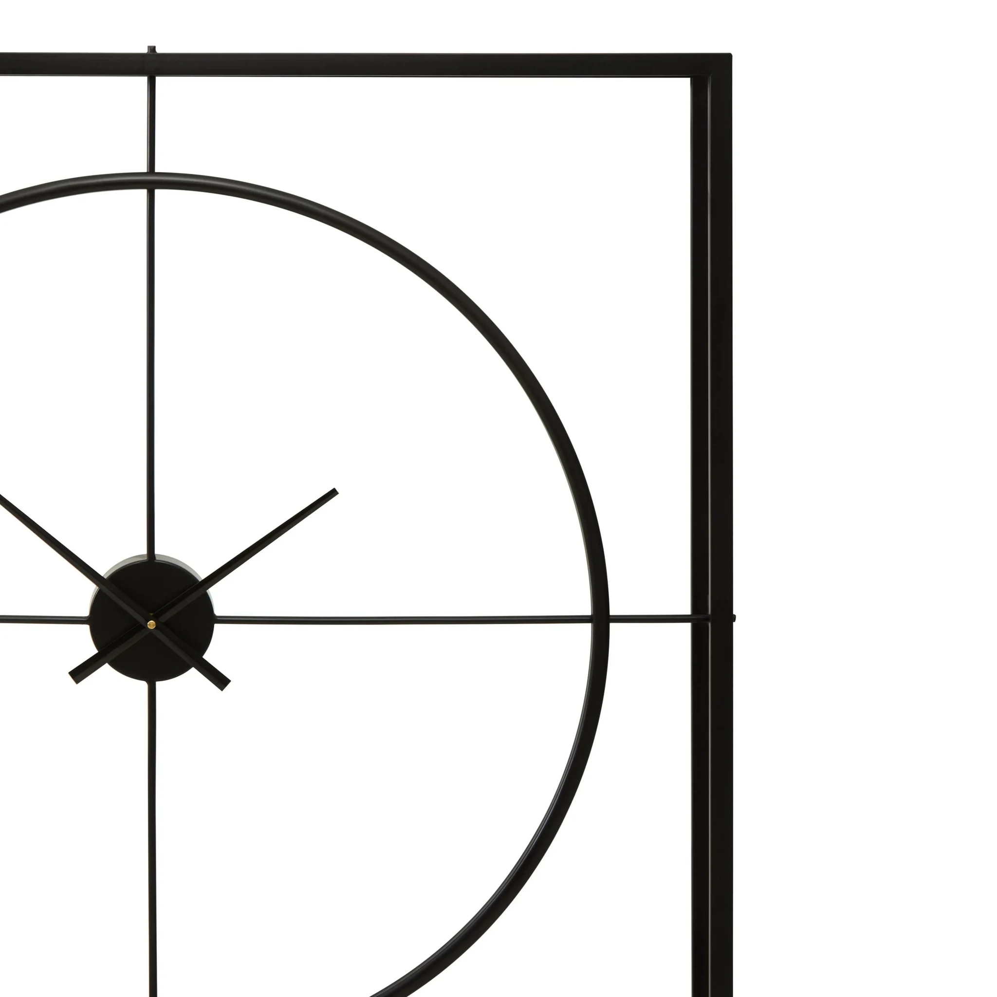 Trinity 105cm Dia Black Finish Wall Clock - Decorative, photo 3 of 5