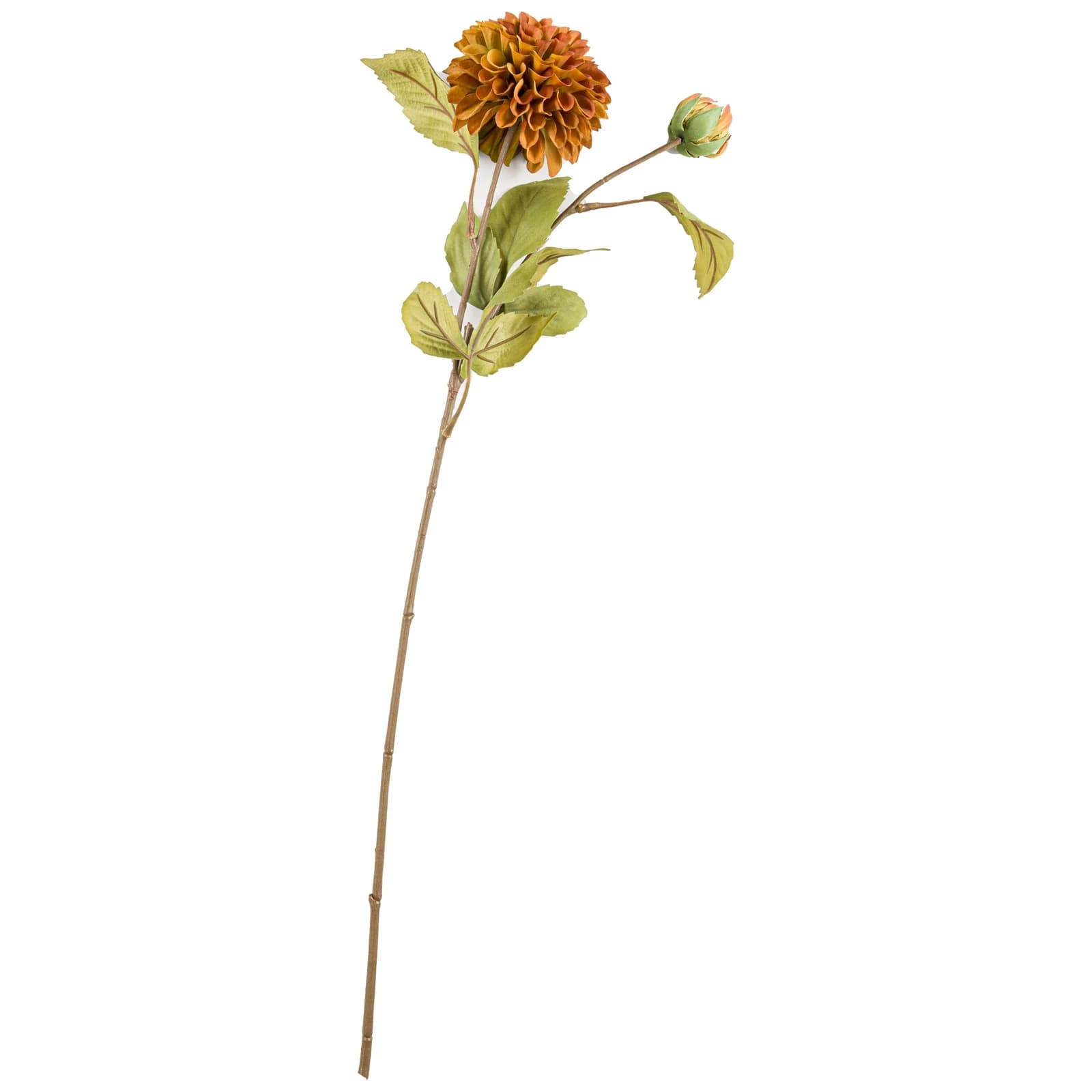 Deep Mustard Dahlia Stem — Pack of 5 - Artificial plants & flowers, photo 3 of 5