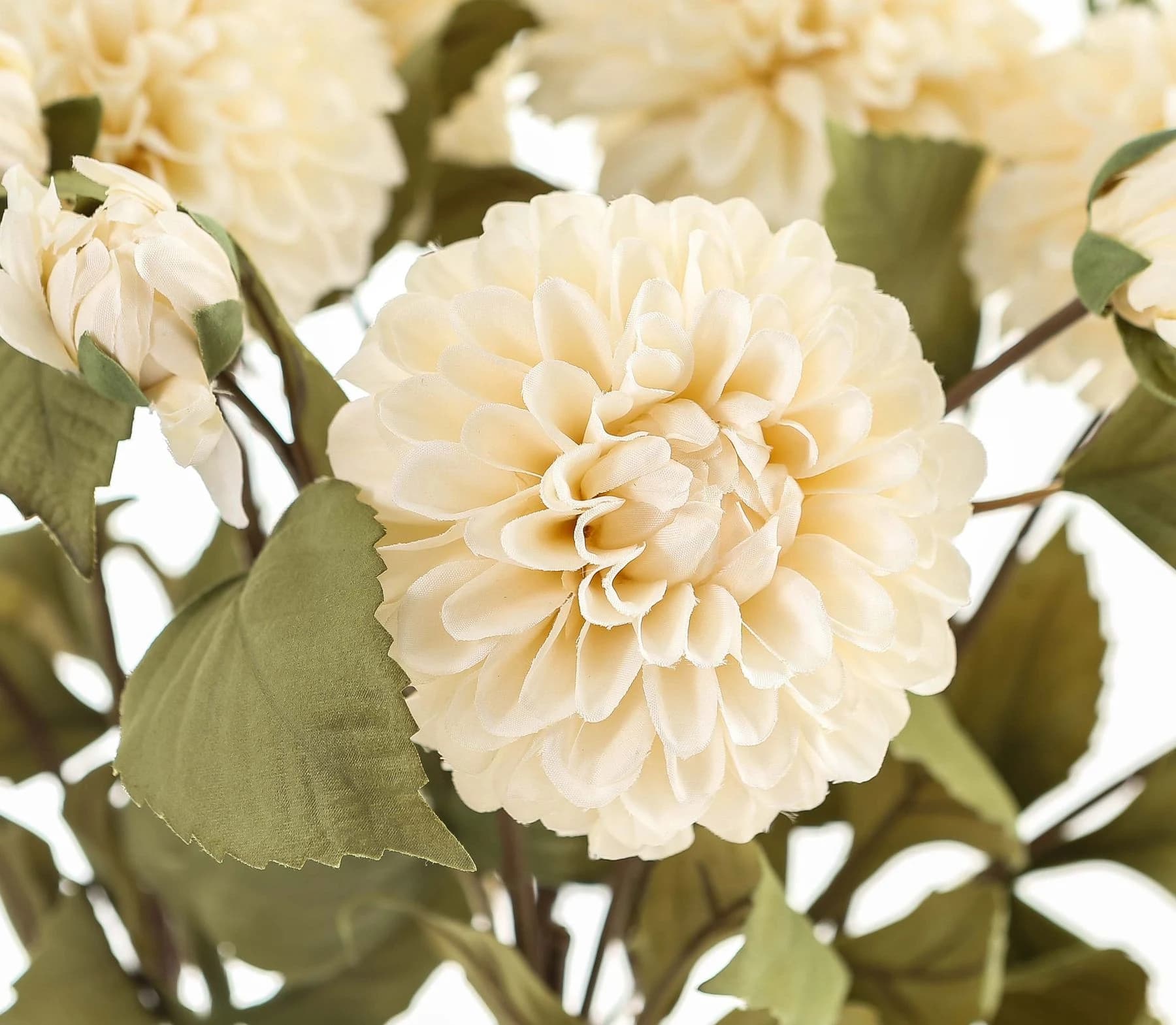 White Dahlia Stem — Pack of 5 - Artificial plants & flowers, photo 3 of 5