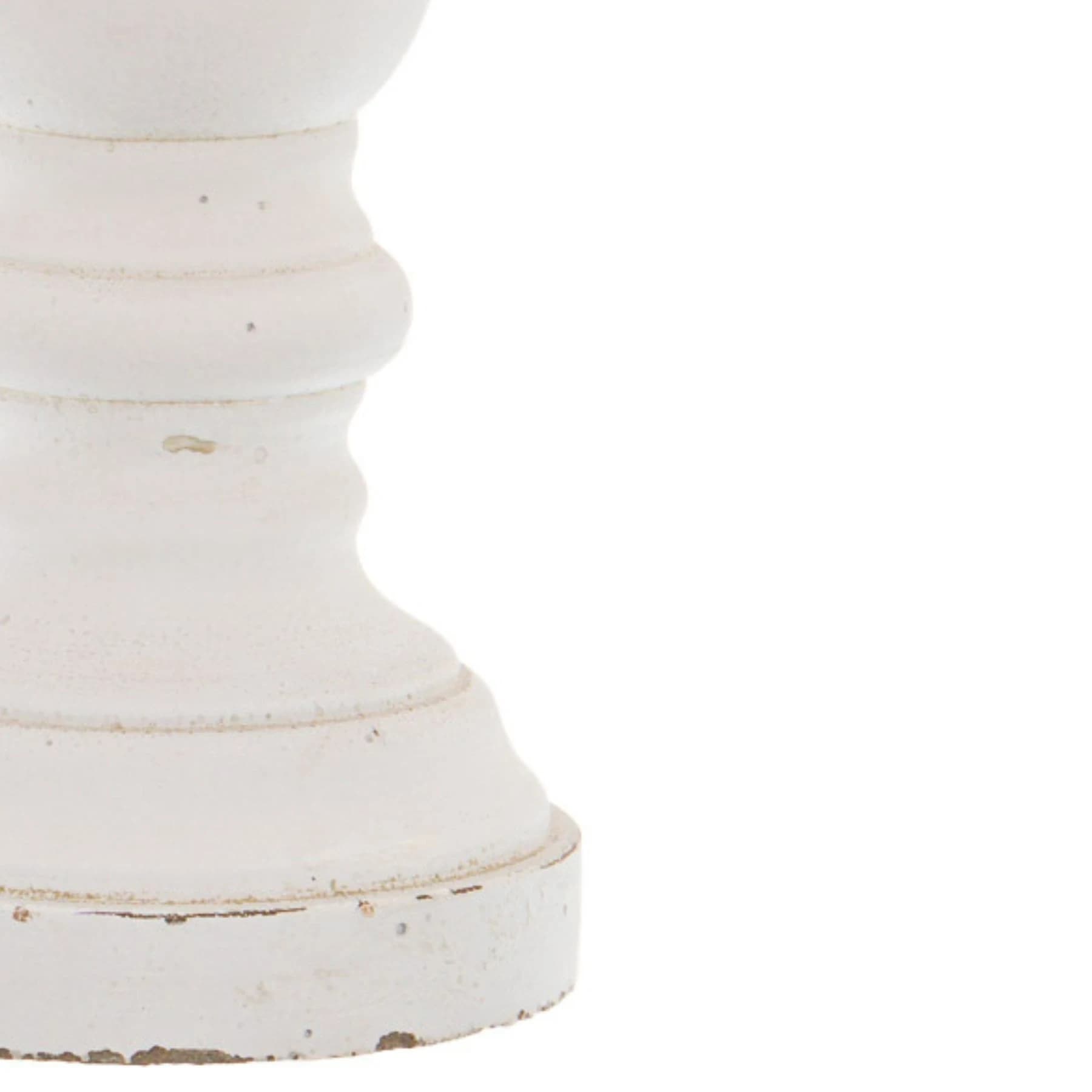 Matt White Ceramic Column Candle Holder - Candles, photo 3 of 4