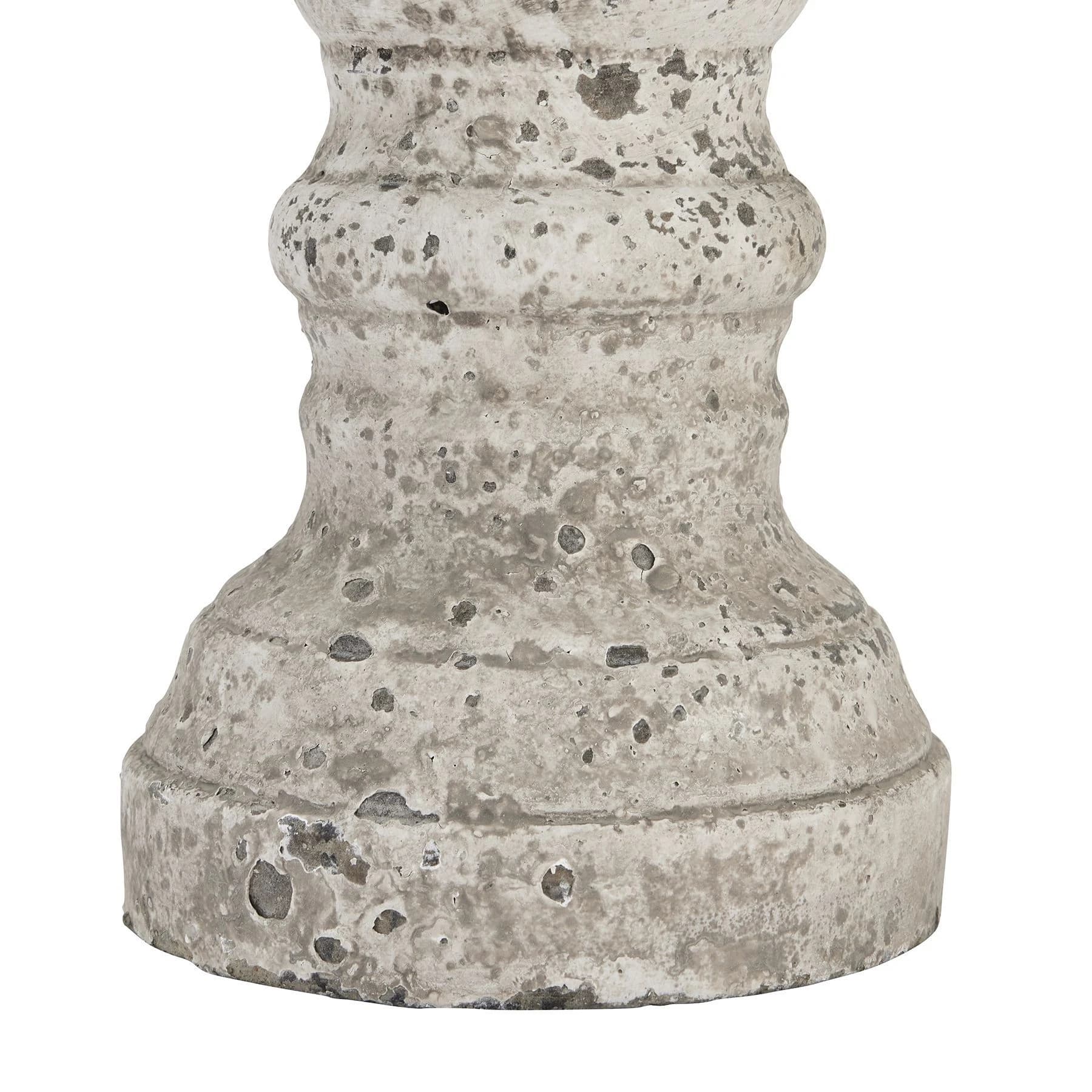 Large Stone Ceramic Column Candle Holder - Candles, photo 3 of 5