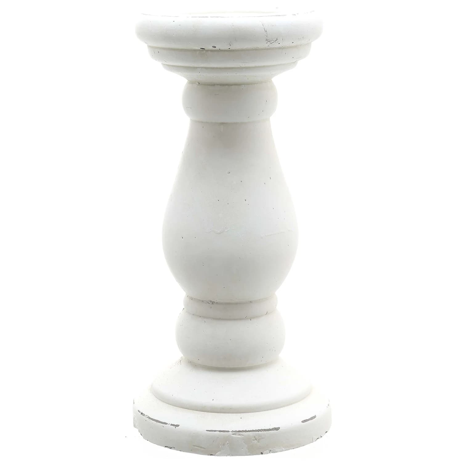Matt White Ceramic Candle Holder - Candles, photo 2 of 6