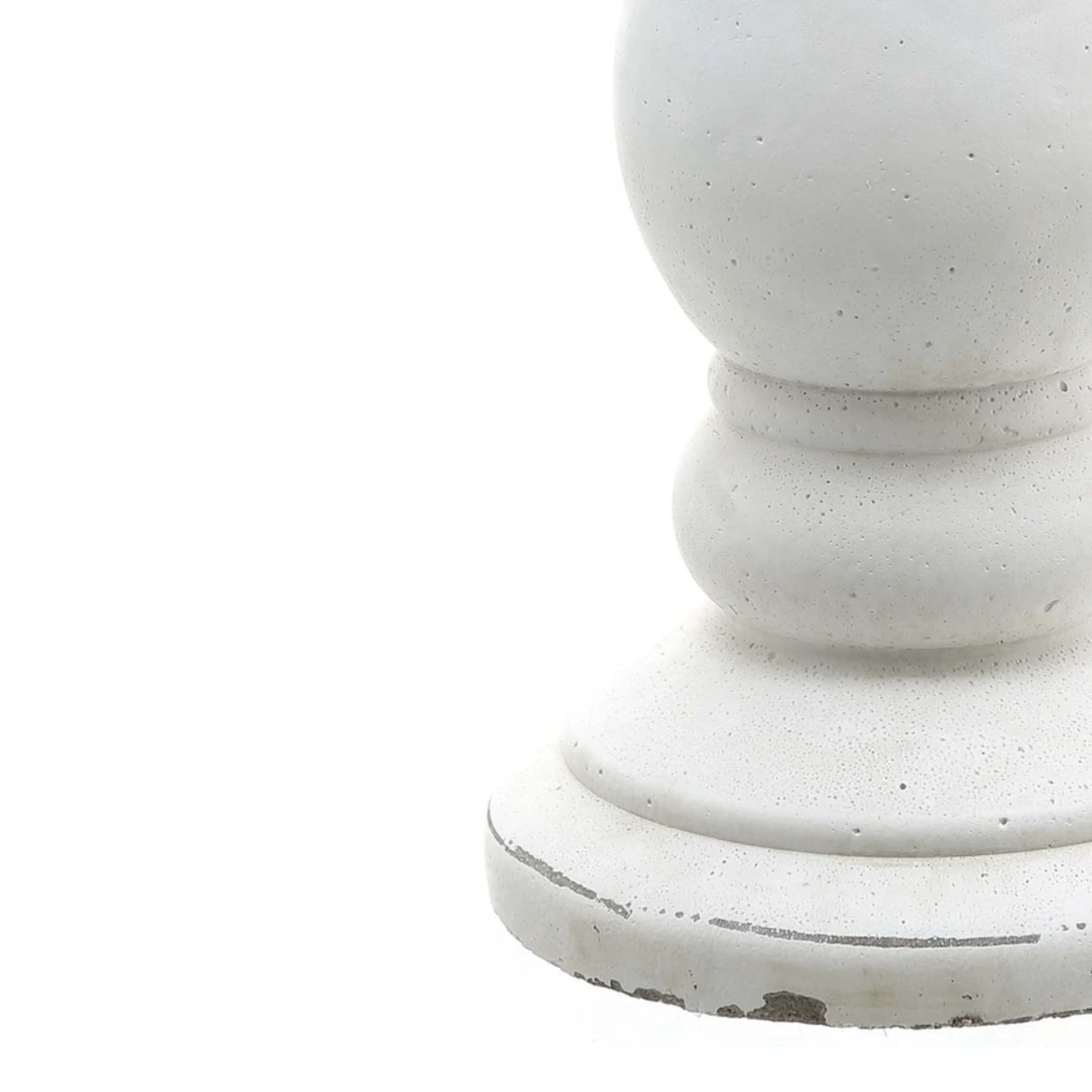 Large Matt White Ceramic Candle Holder - Candles, photo 3 of 5