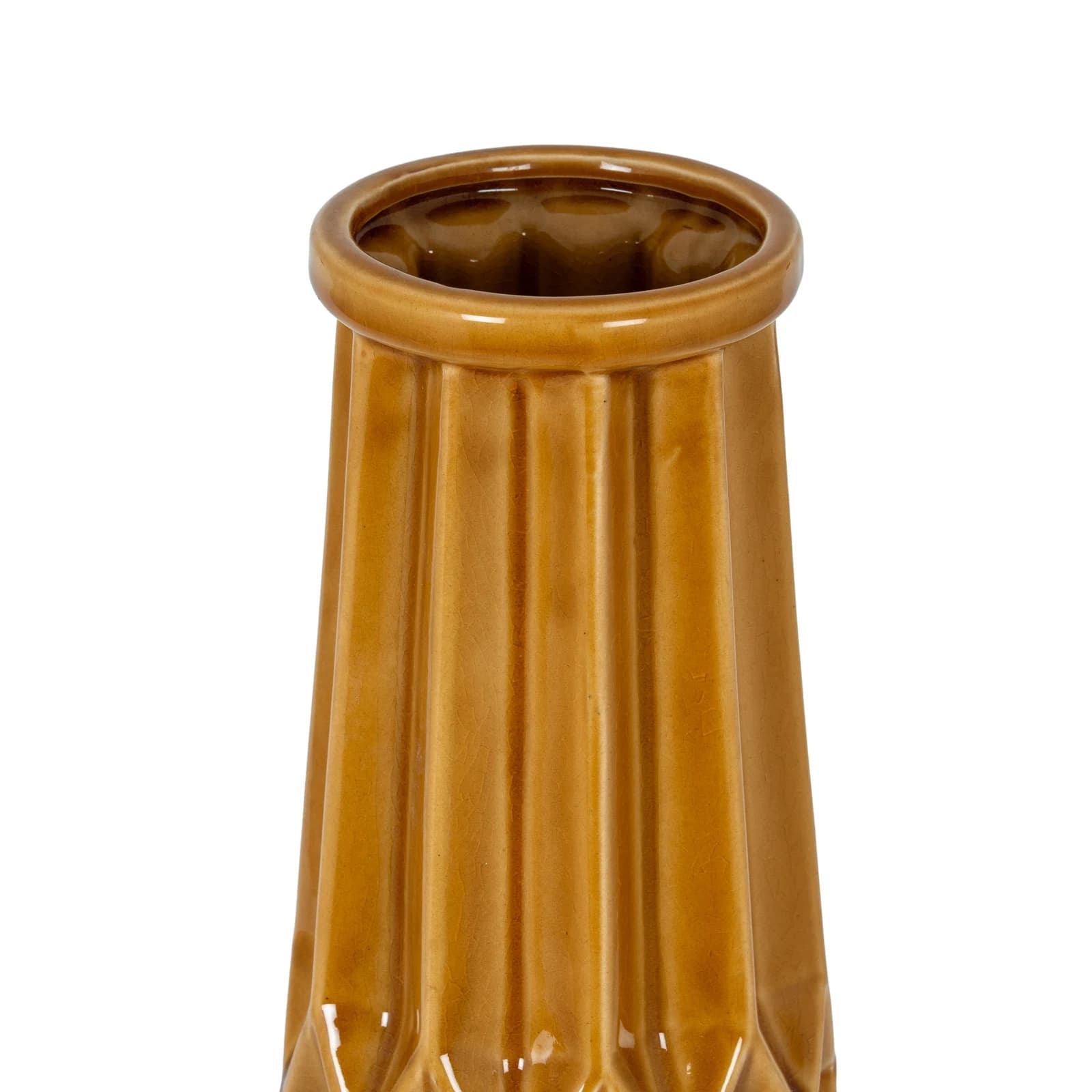 Seville Collection Tall Ochre Vase - Vases, photo 2 of 4
