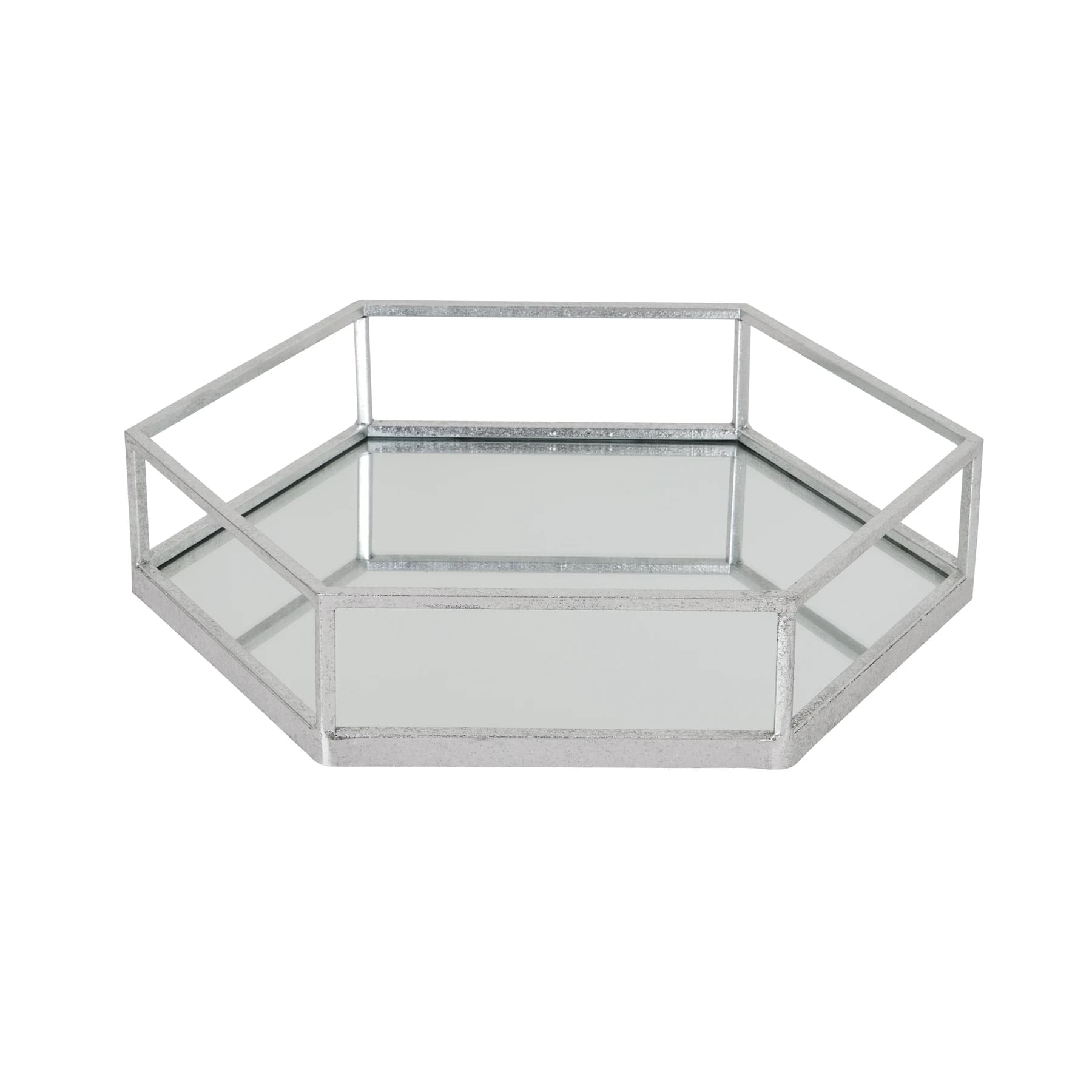 Silver Hexagon Set Of Two Trays - Coffee tables, photo 3 of 5
