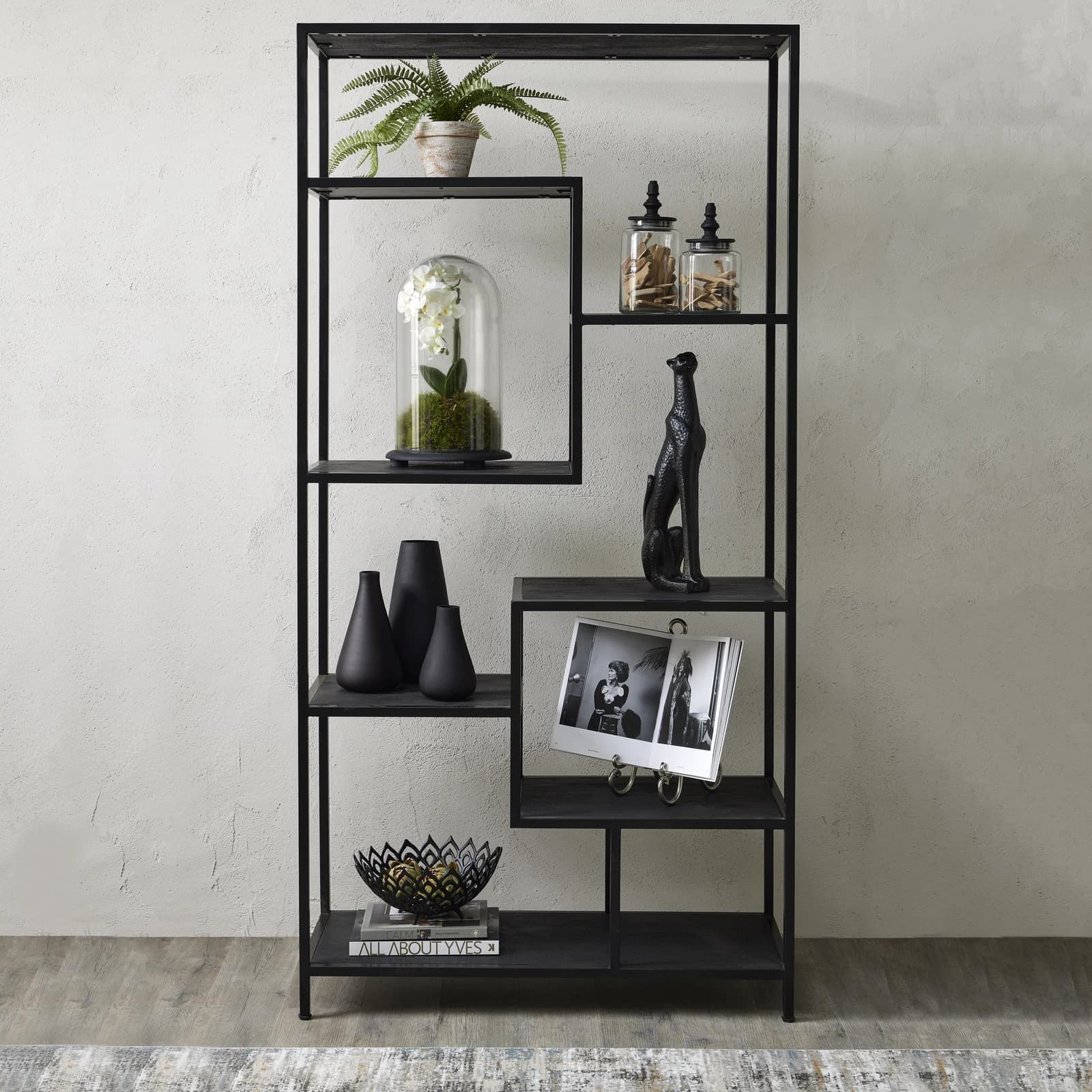 Large Black Multi Shelf Unit - Bookcases & shelving, photo 2 of 5