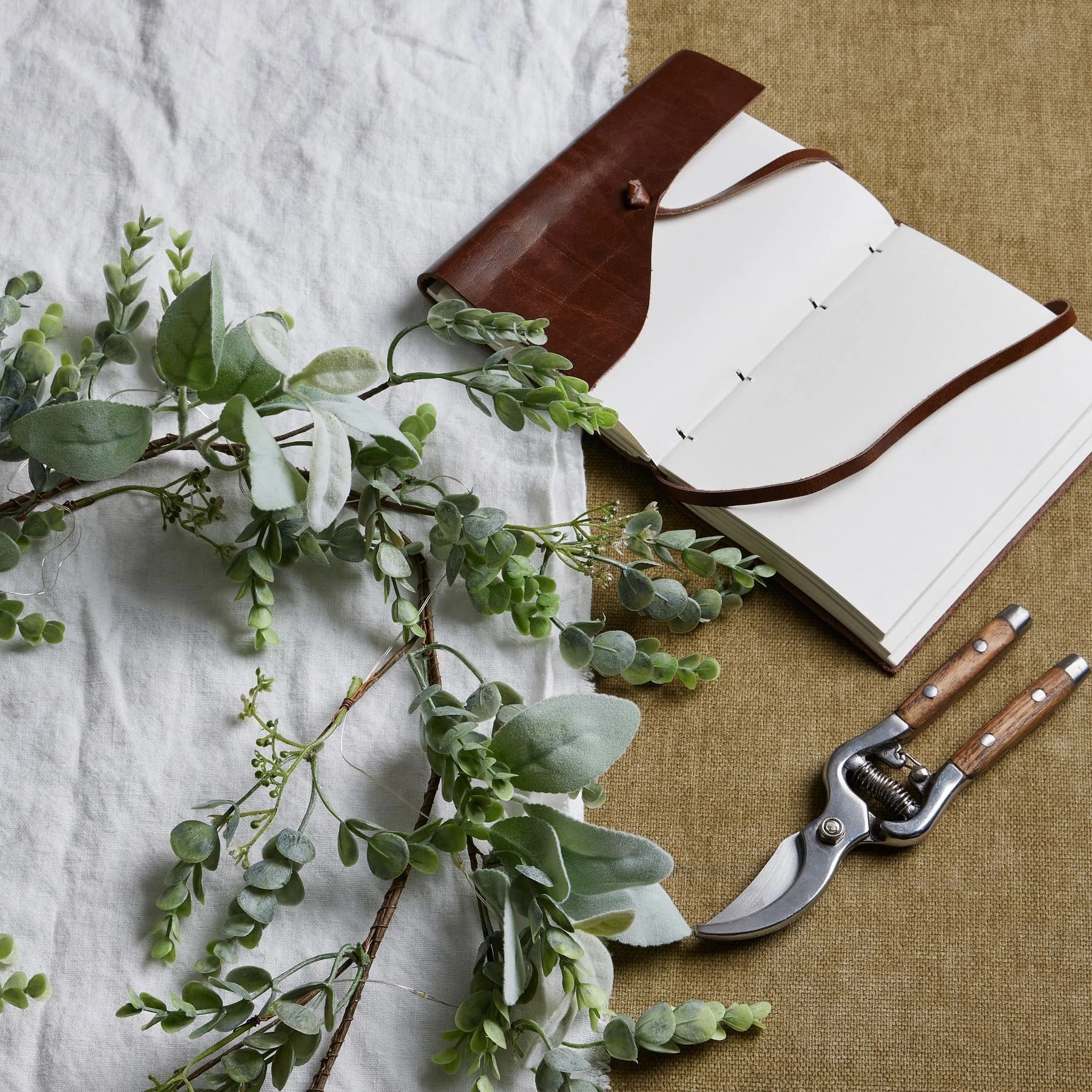 Winter Garland With Eucalyptus And Lambs Ear — Pack of 3 - Artificial plants & flowers, photo 5 of 5
